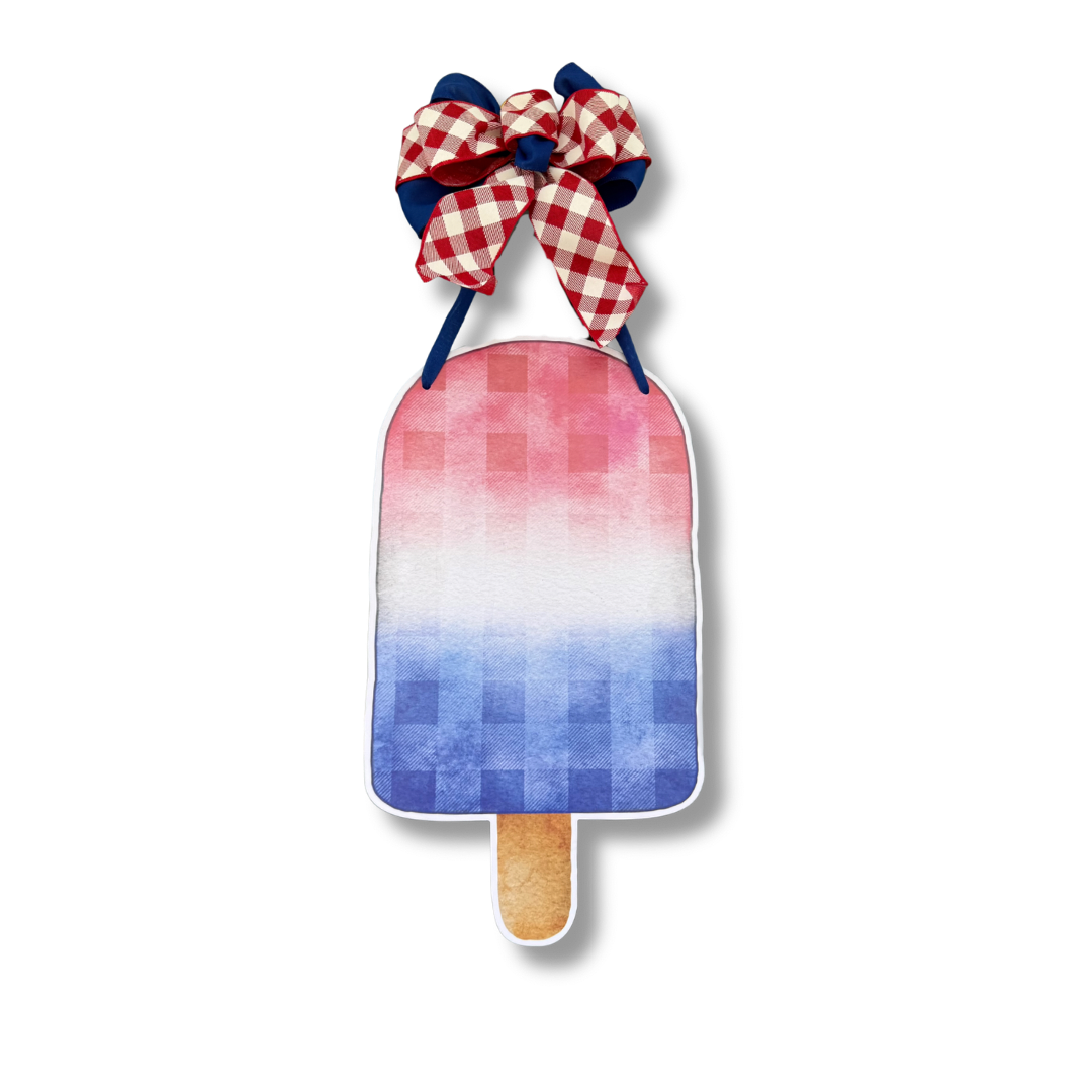 Red White and Sweet Door Hanger