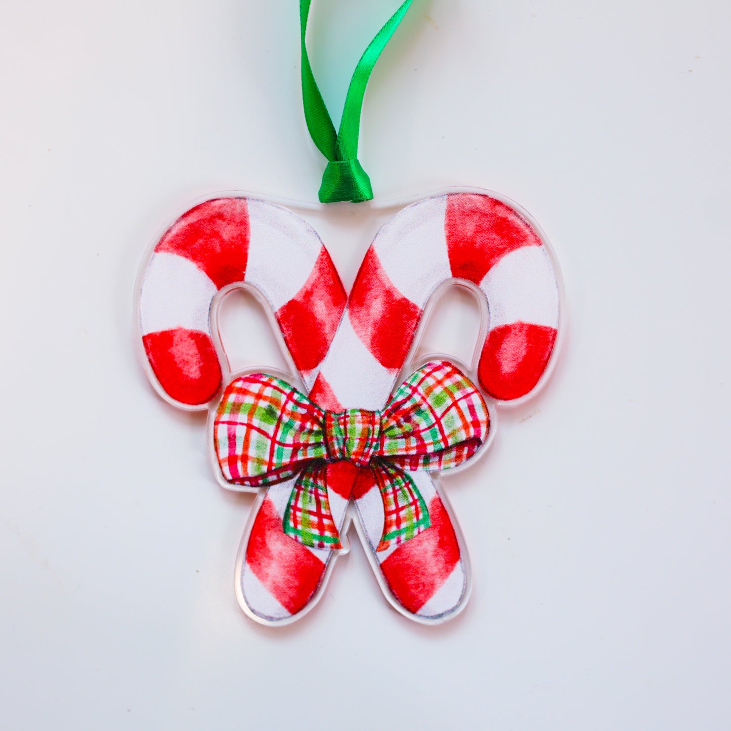 Candy Cane Duet (Red) Ornament
