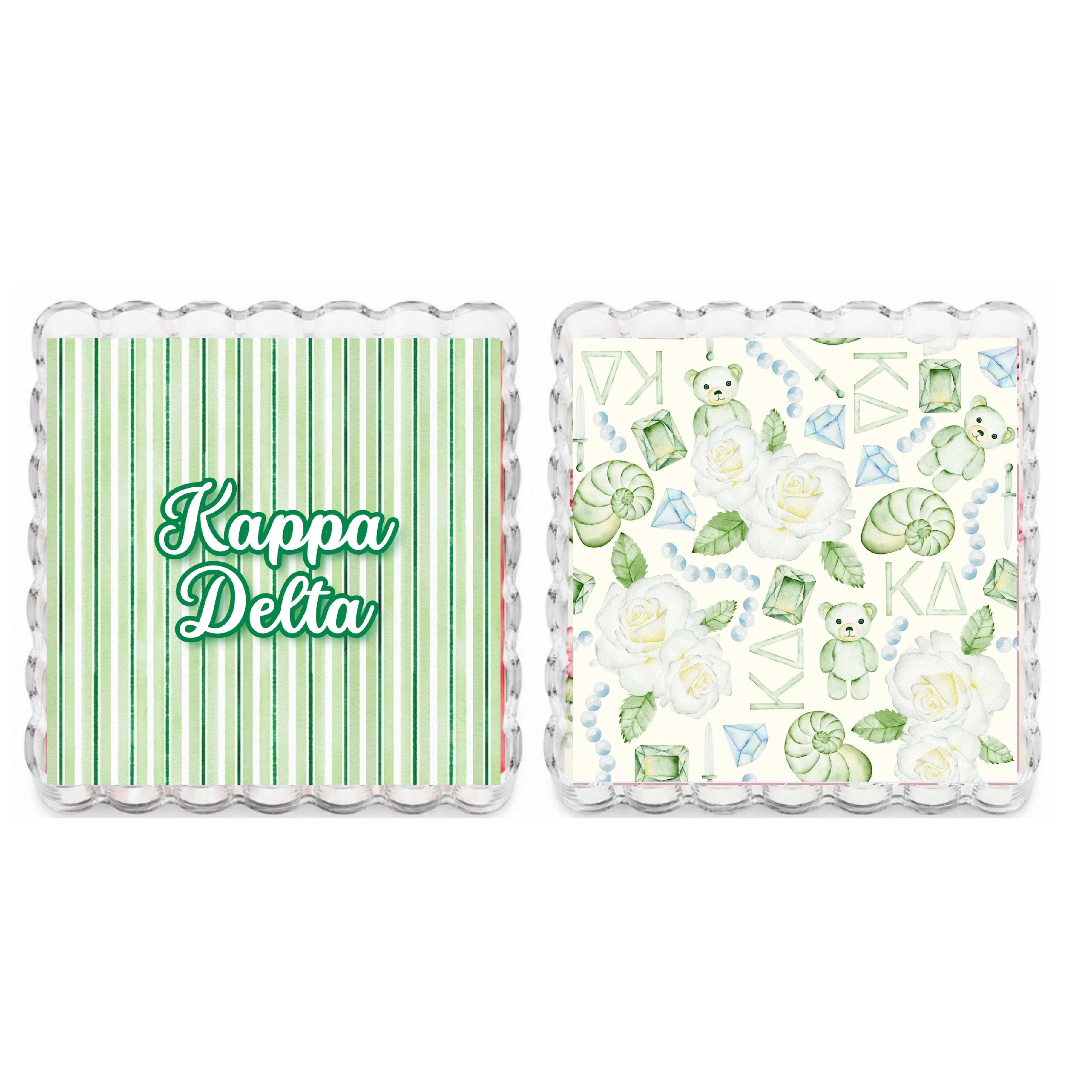 Kappa Delta Reversible & Interchangeable Trinket Tray