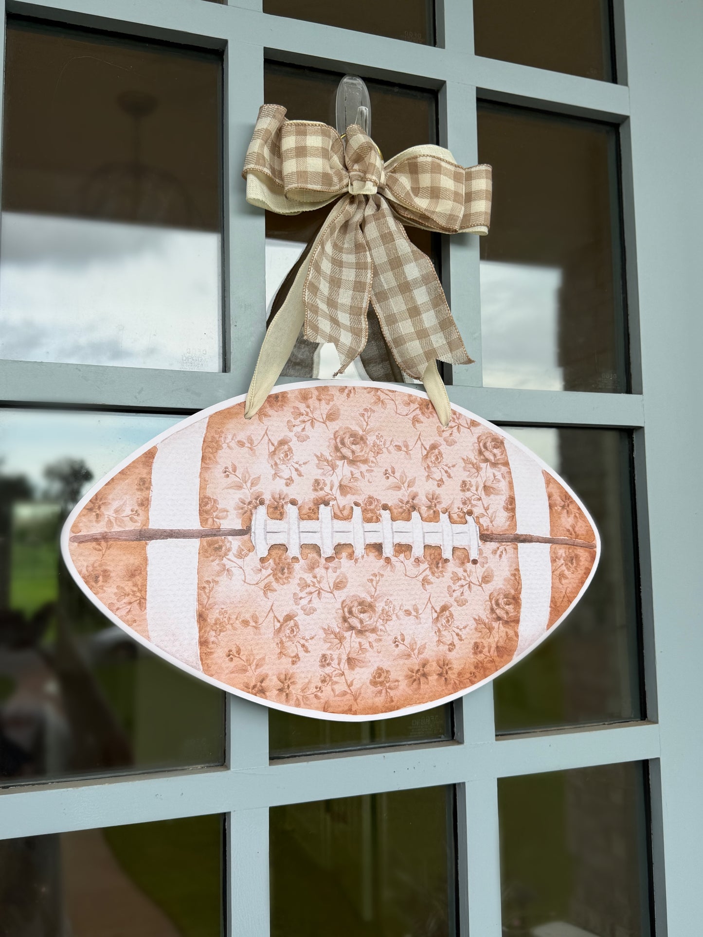 PRE ORDER (Ships 8/31) Double Sided Football Door Hanger