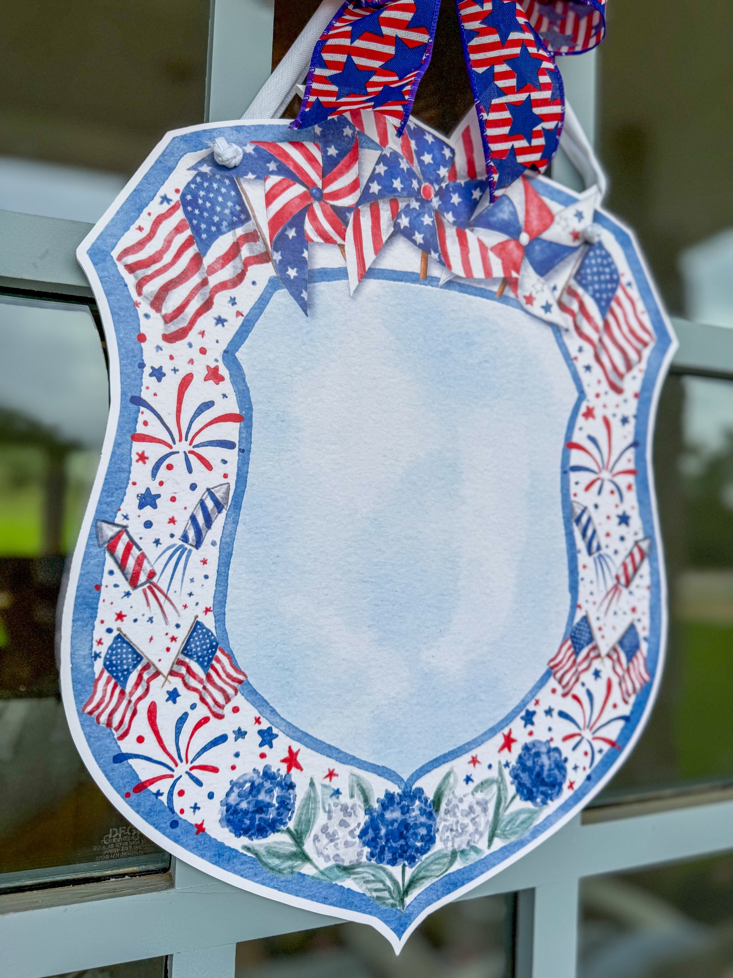 Fireworks & Flip Flops- Door Hanger