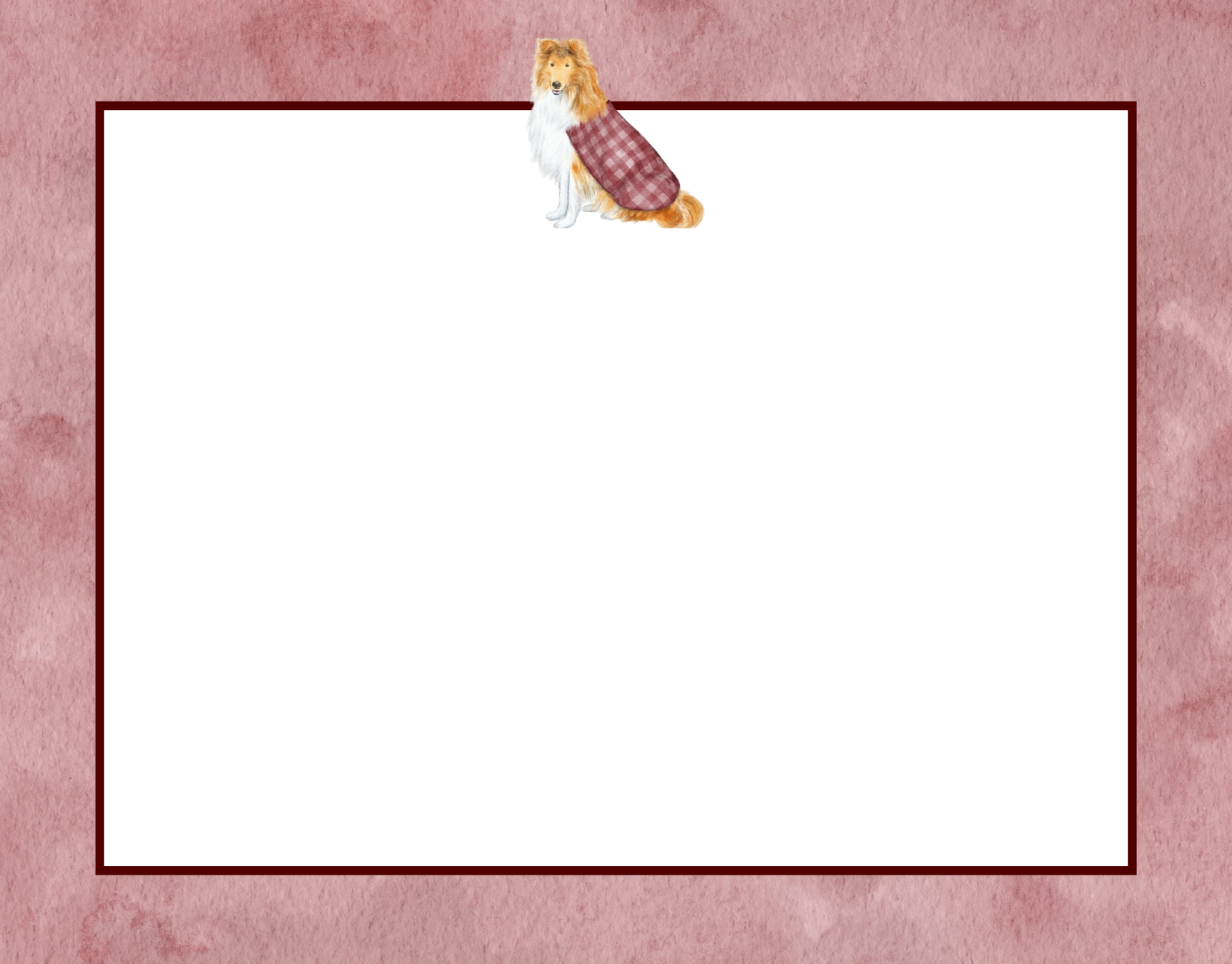 Her Majesty Maroon Notecard Set