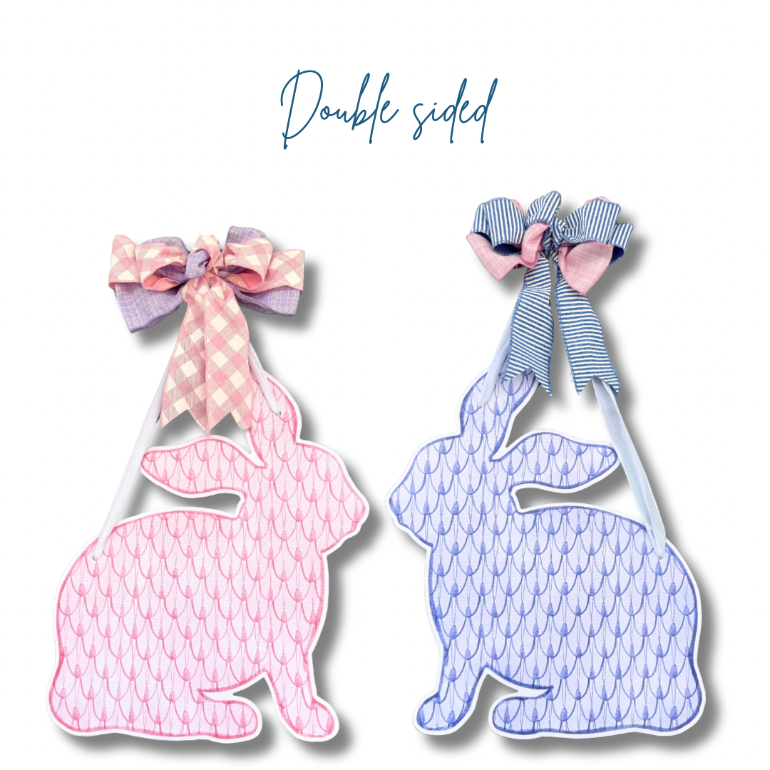 Heirloom Bunny Reversible Door Hanger