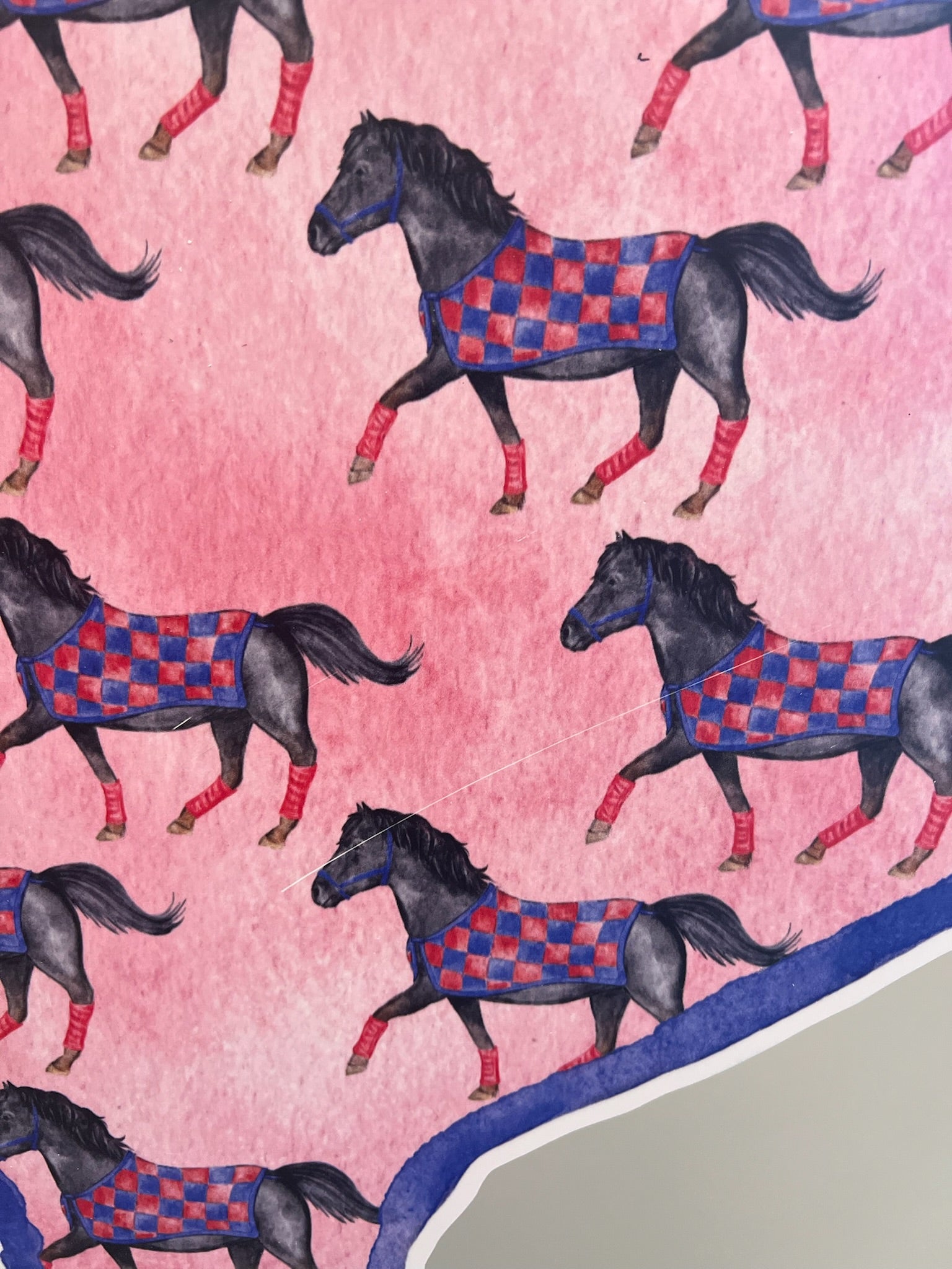 Mustang Patterned Tx Door Hanger (Sale)
