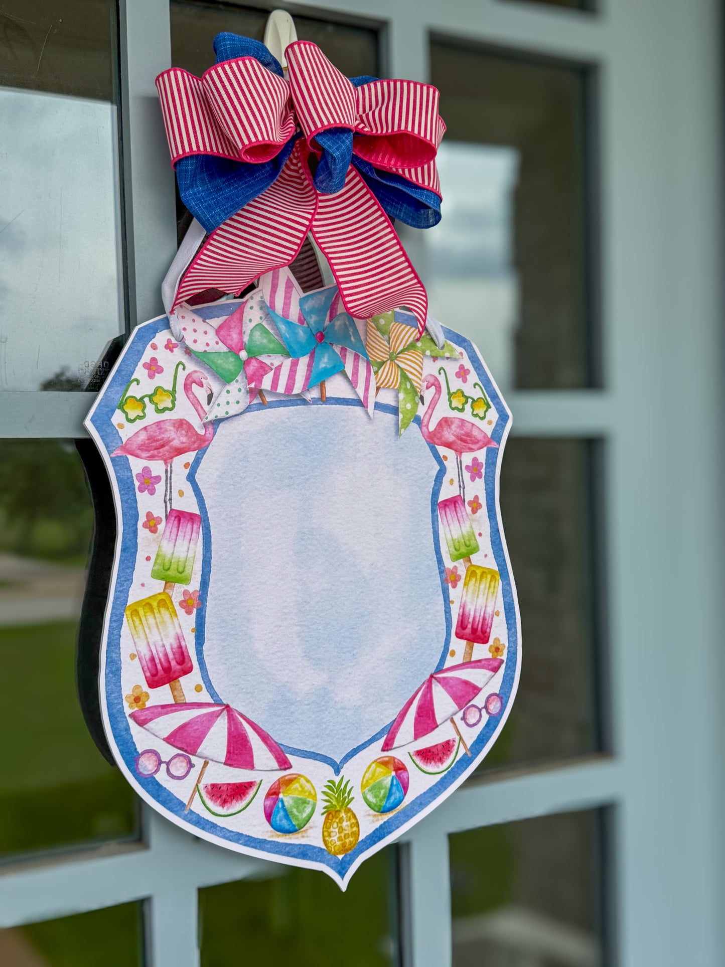 Fireworks & Flip Flops- Door Hanger