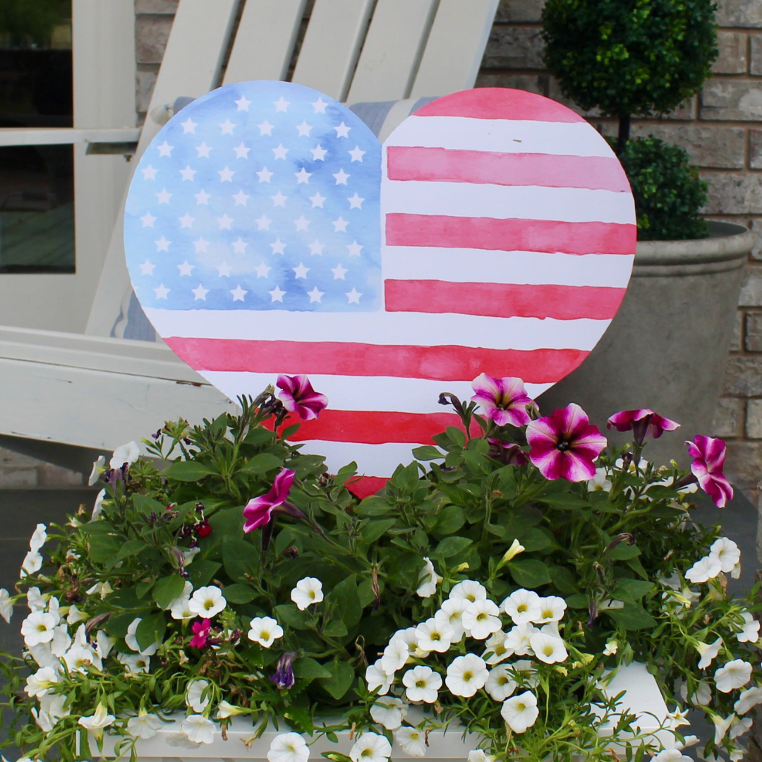 America the Beautiful Garden Stake