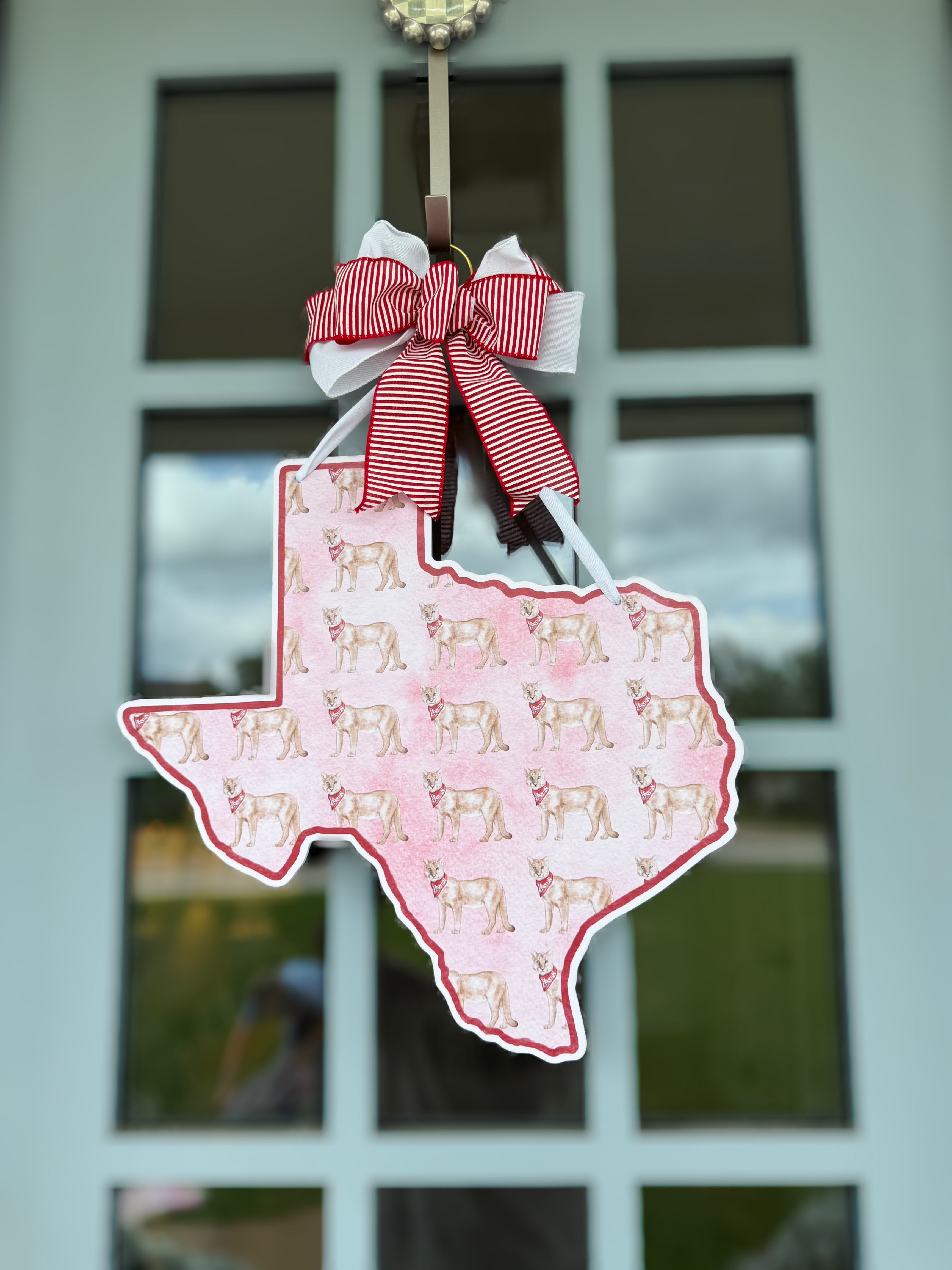 Cougar Patterned Door Hanger