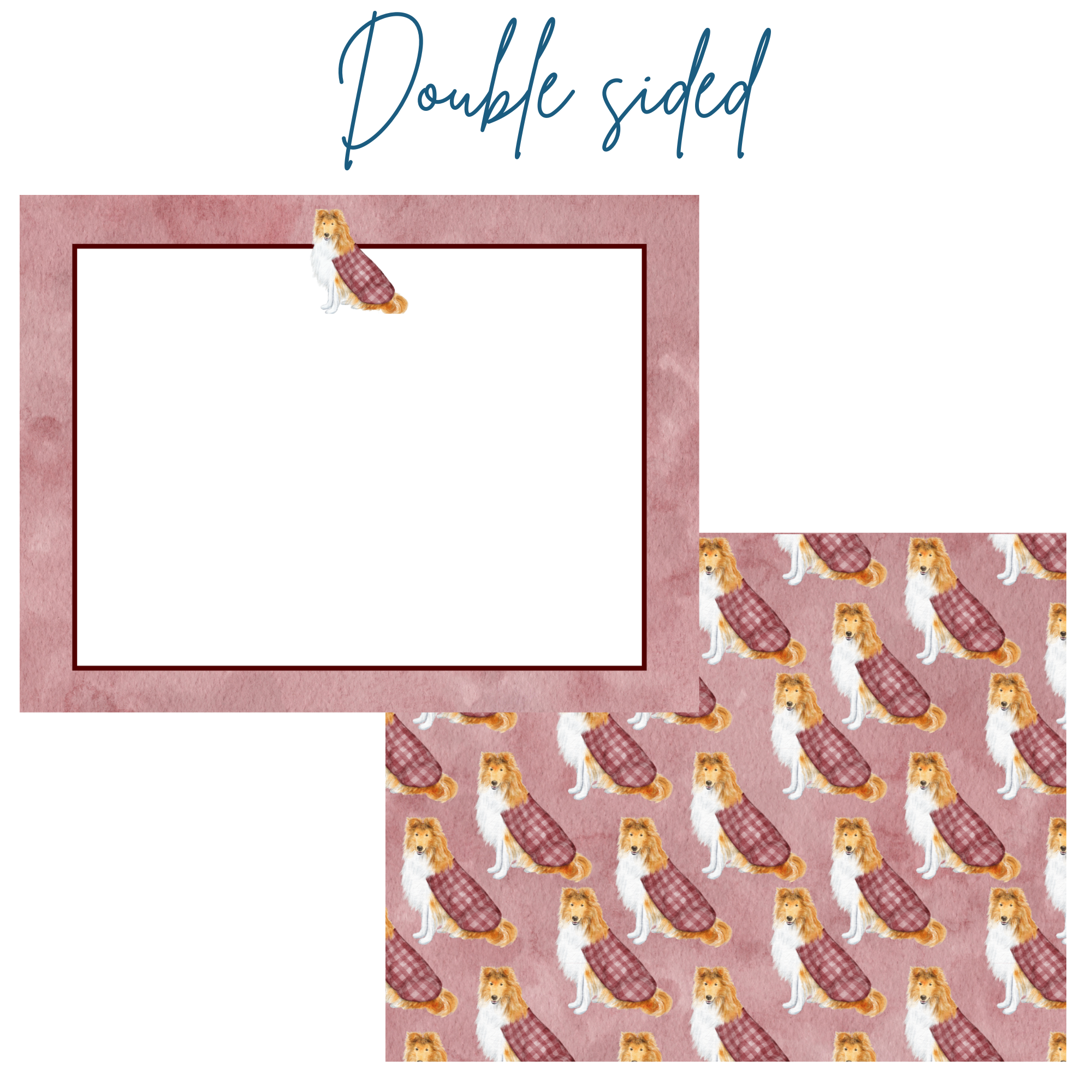 Her Majesty Maroon Notecard Set