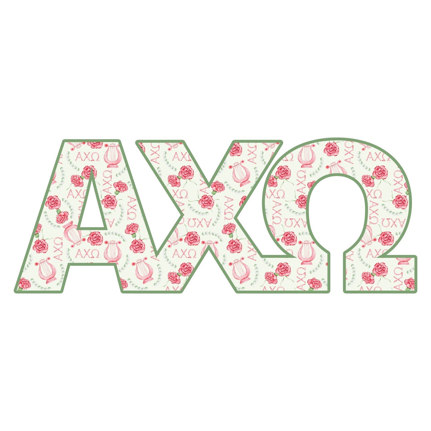 Alpha Chi Omega Acrylic Shelf Decor