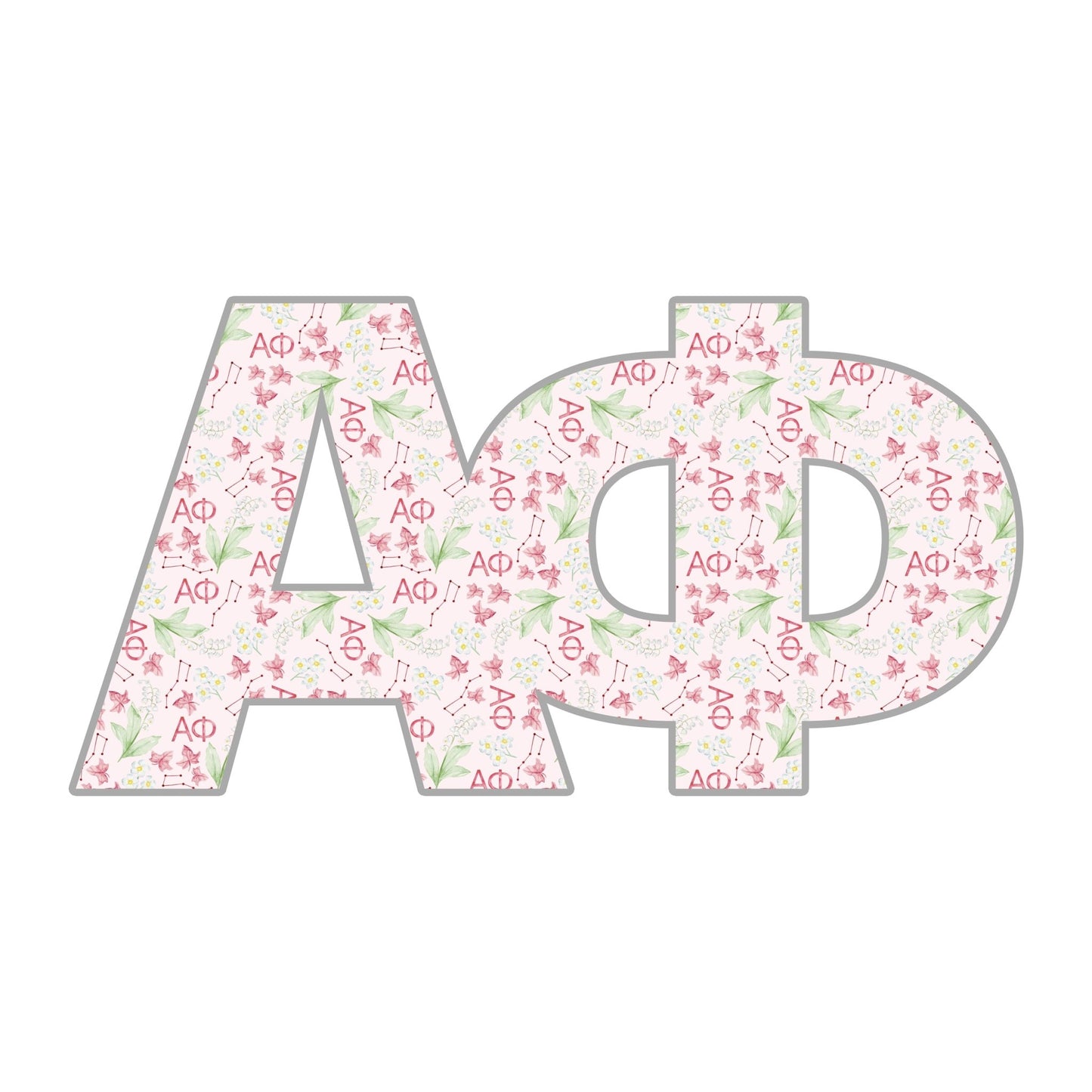 Alpha Phi Acrylic Shelf Decor