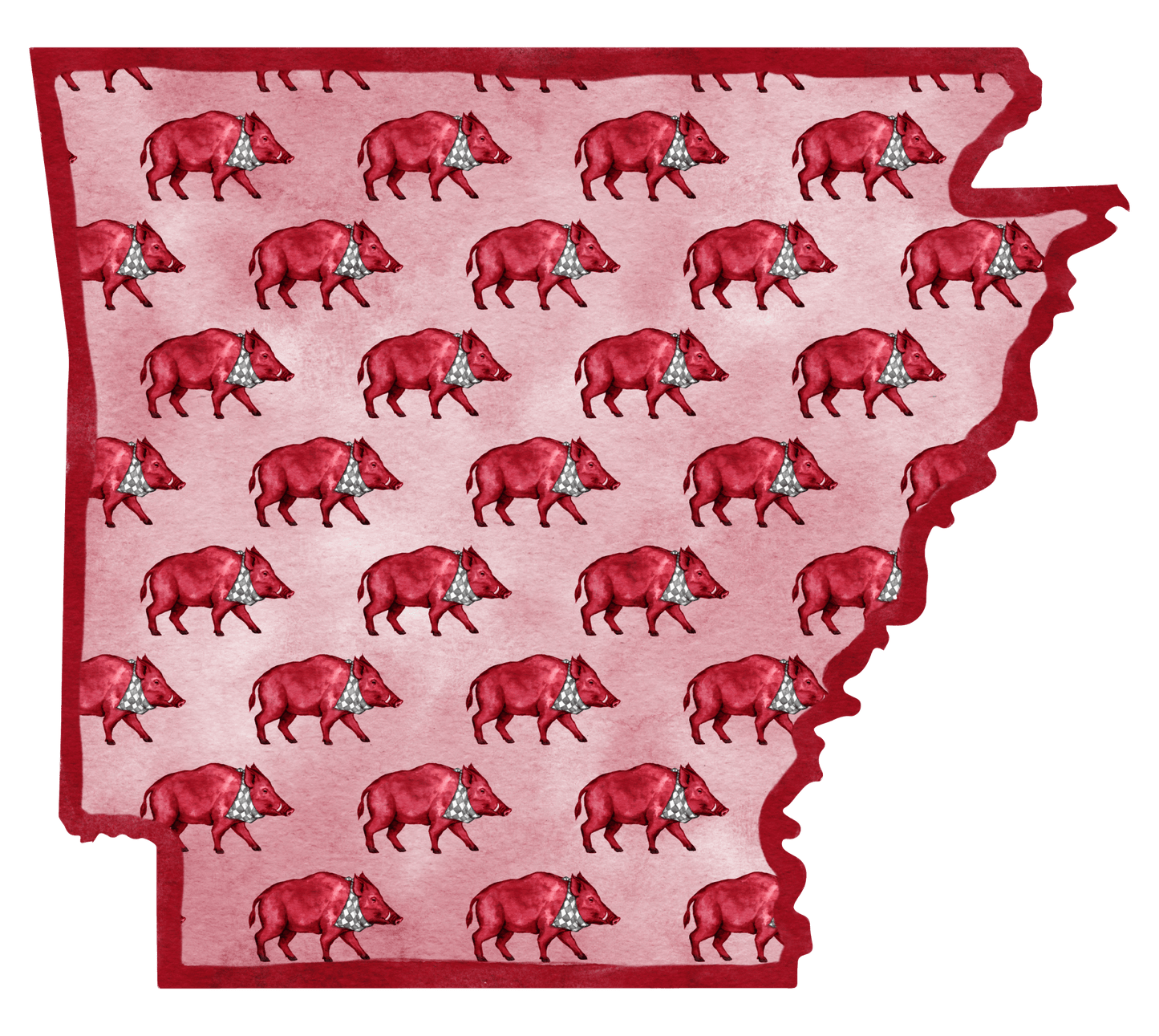 Crimson Hog Printed Door Hanger