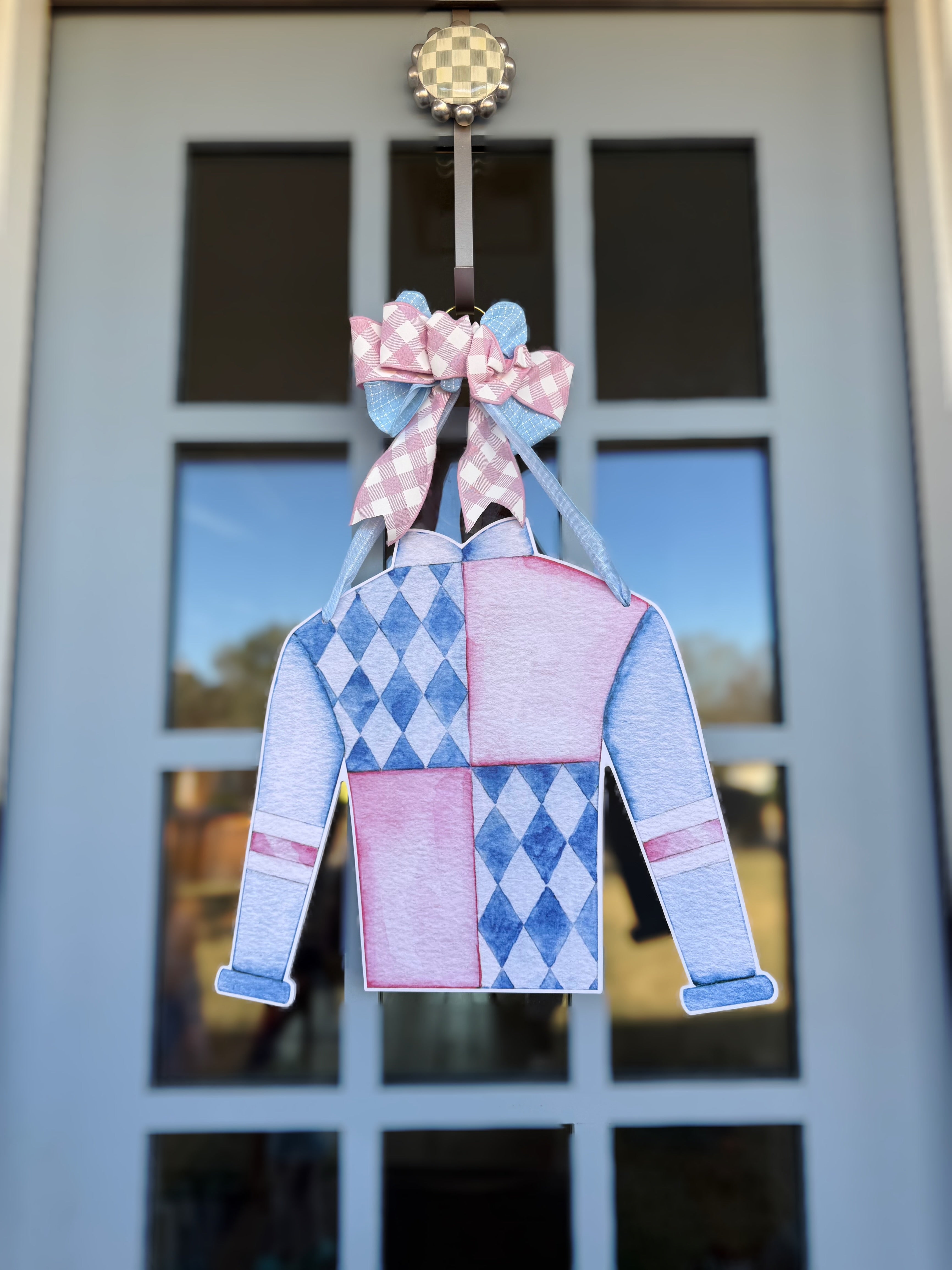 Racing Silk (Pink) Door Hanger