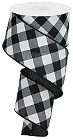 Black & White Gingham Ribbon