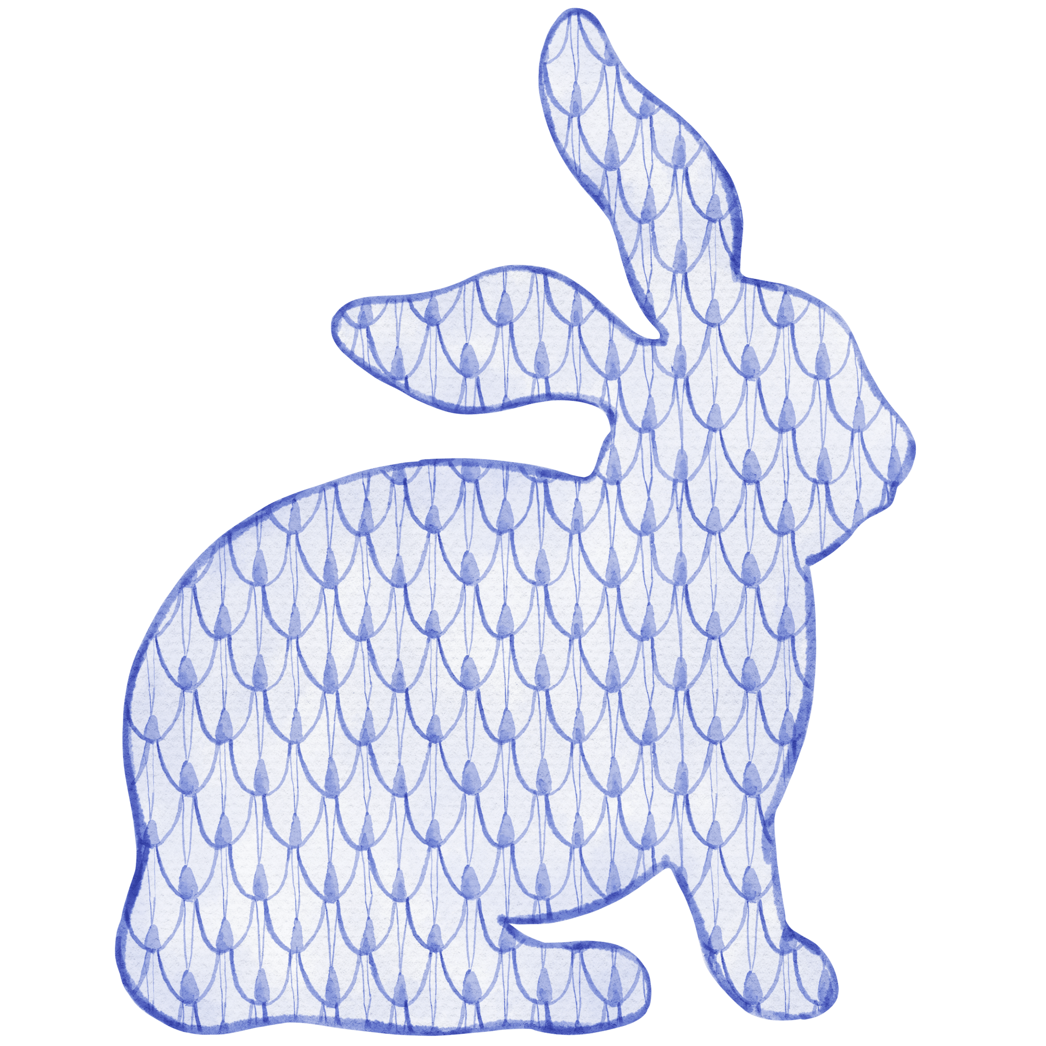 Hoppy Easter (Blue) Tea Towel (Sale)