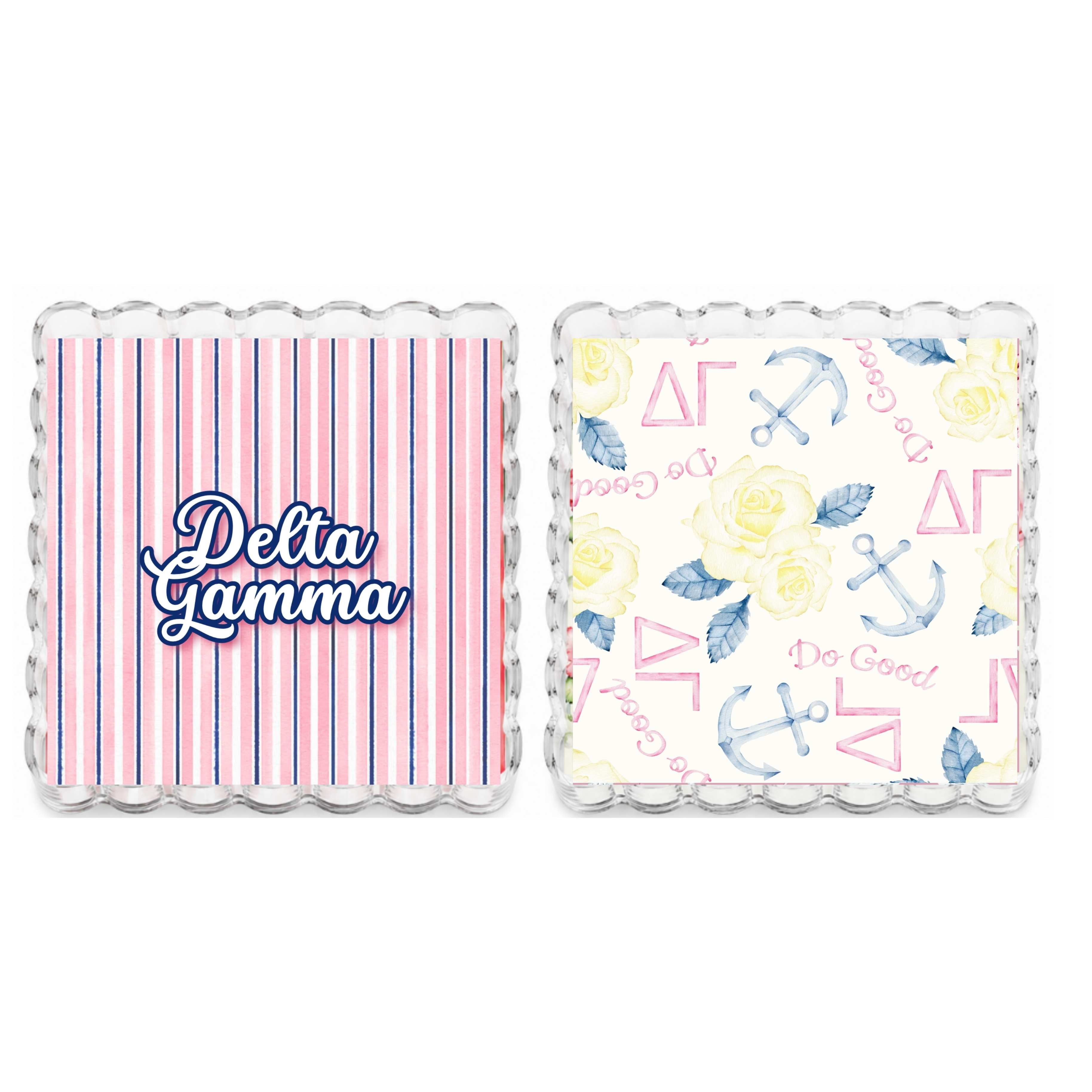 Delta Gamma Reversible & Interchangeable Trinket Tray