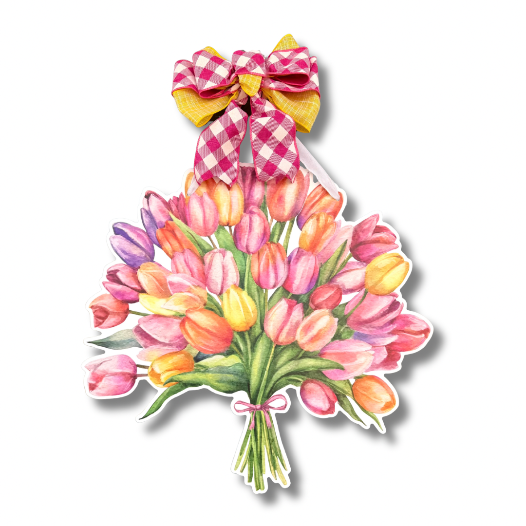 Timeless Tulips Door Hanger