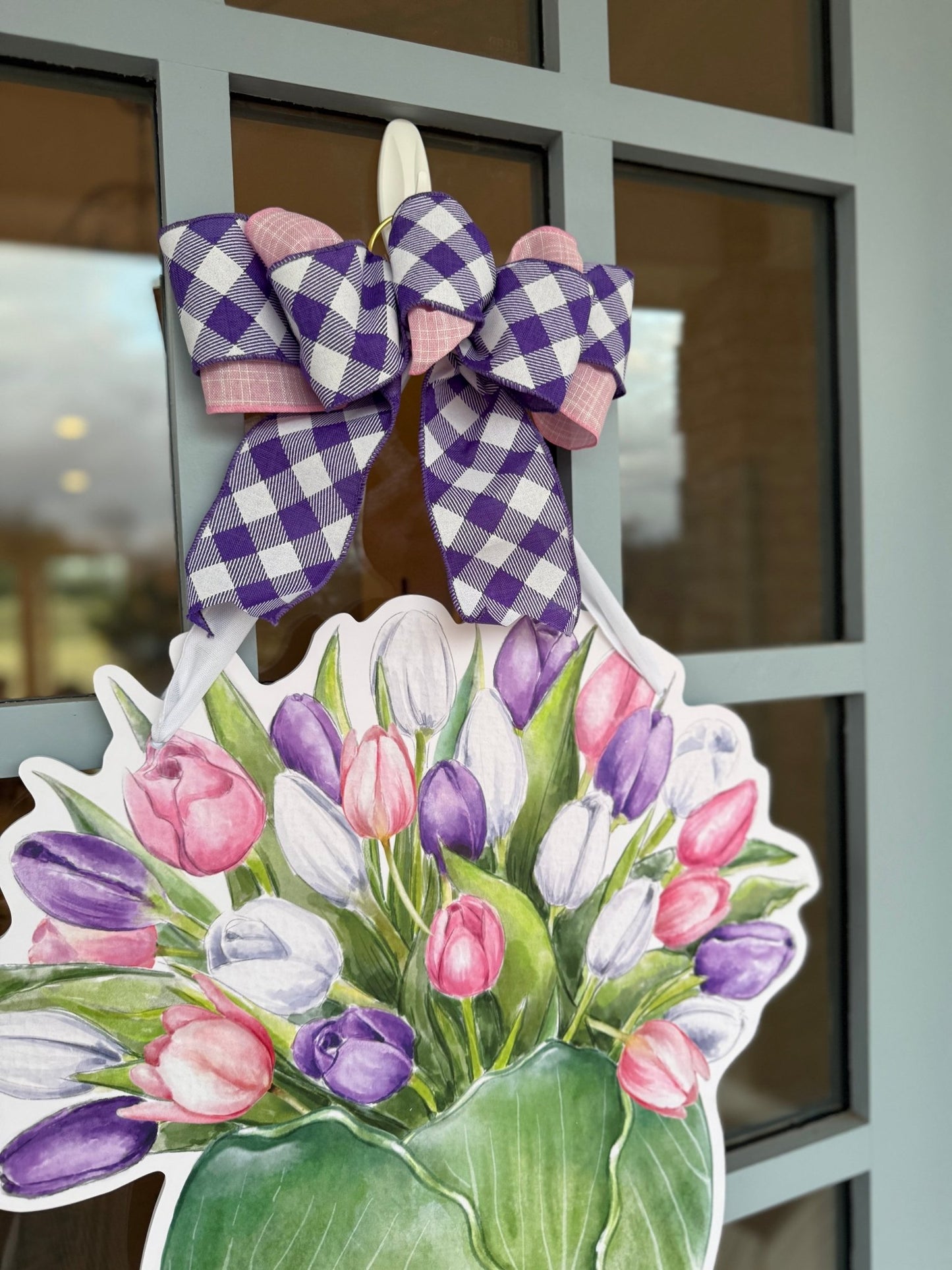 Cabbage and Bloom- Door Hanger