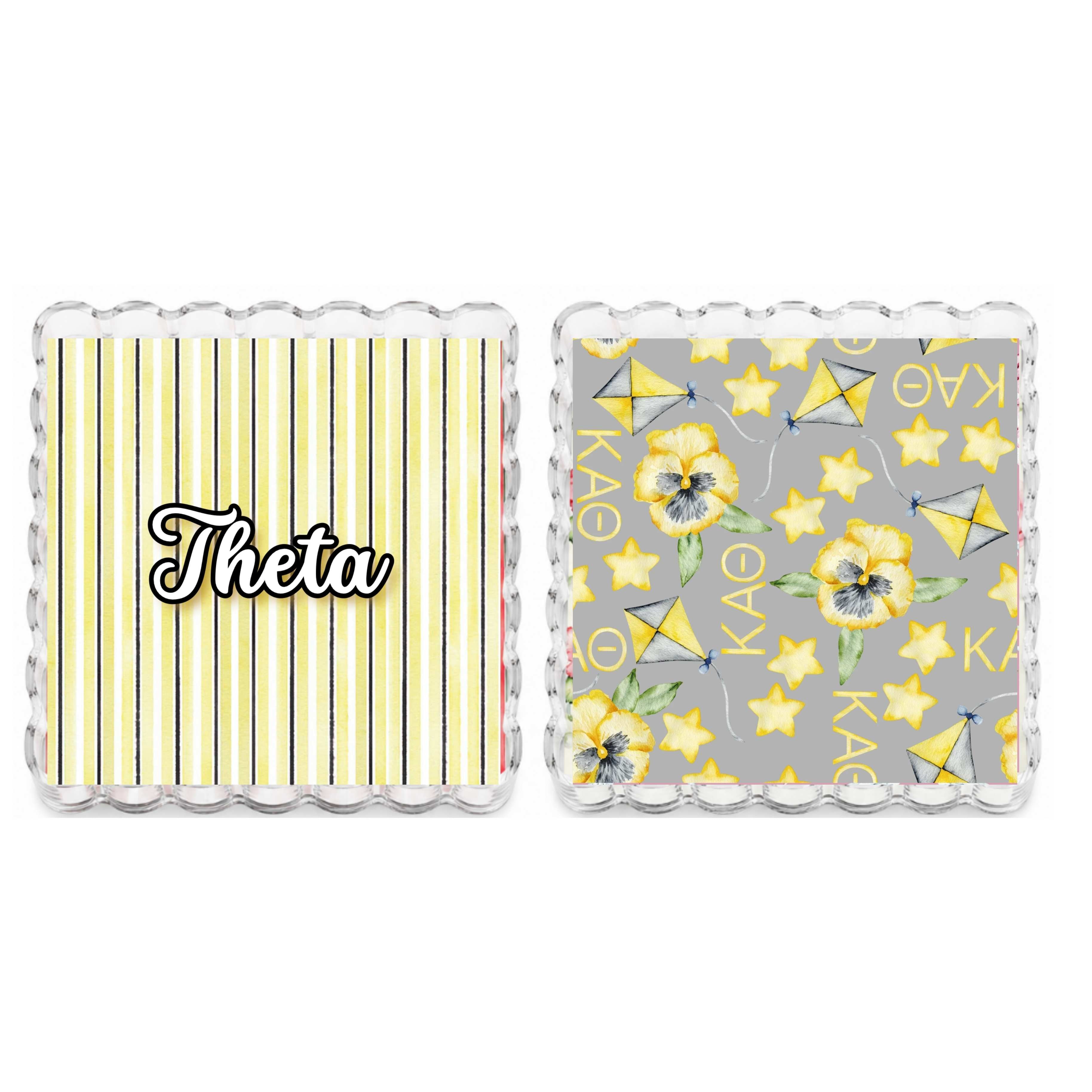 Kappa Alpha Theta Reversible & Interchangeable Trinket Tray