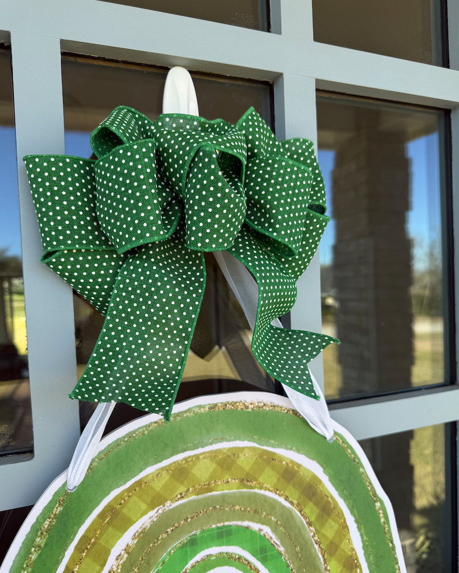 Over the Emerald Rainbow- Door Hanger