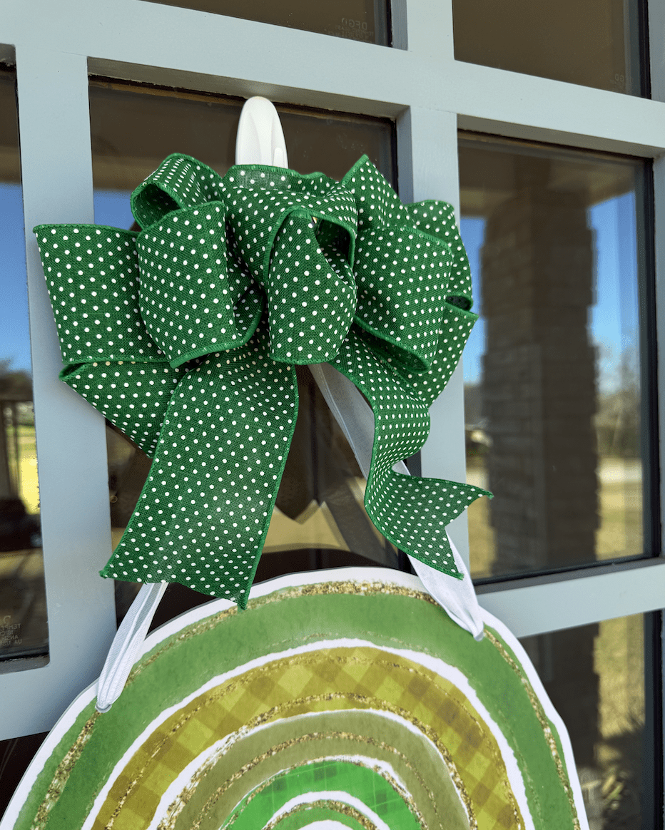 Over the Emerald Rainbow- Door Hanger