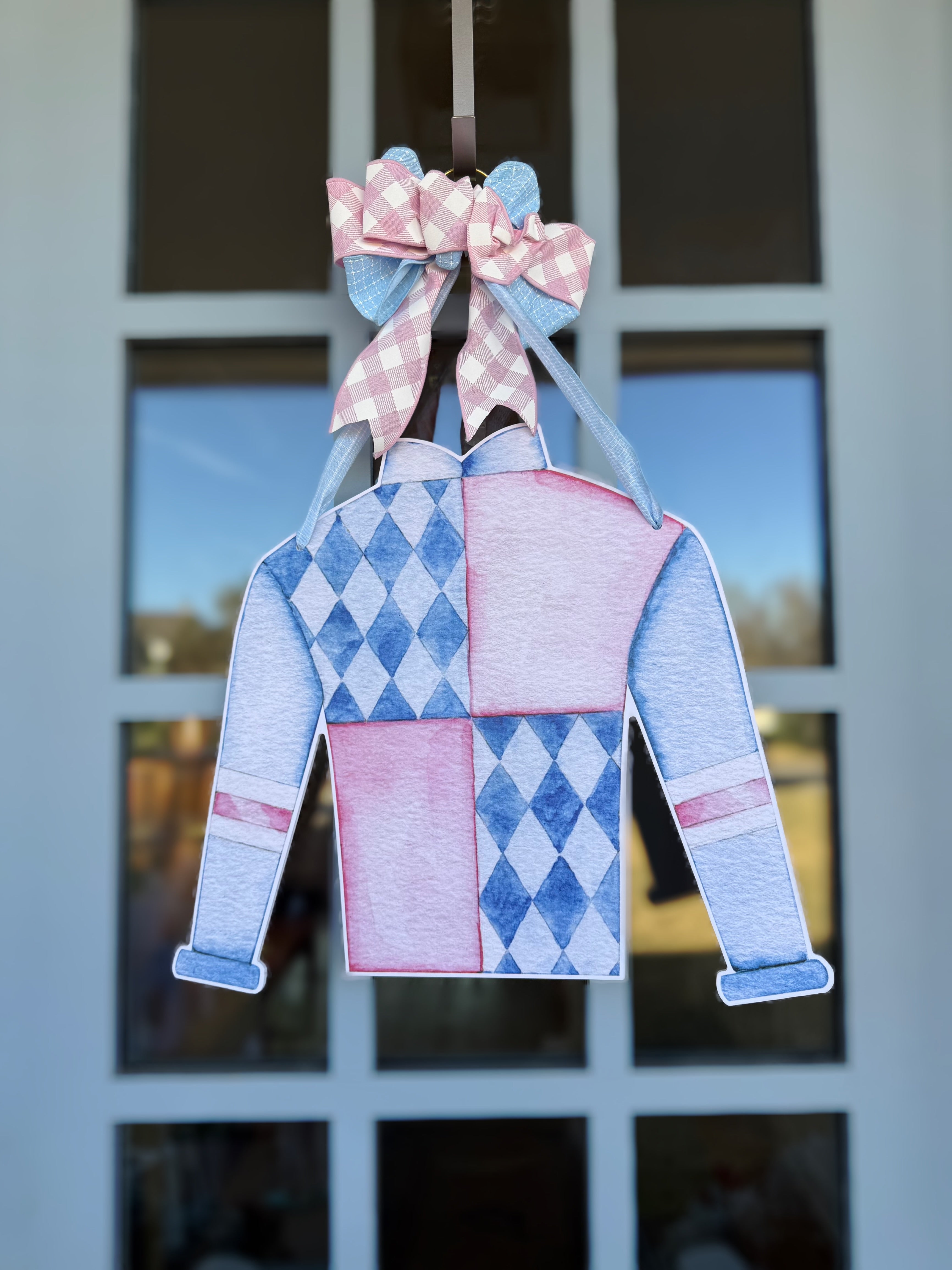 Racing Silk (Pink) Door Hanger