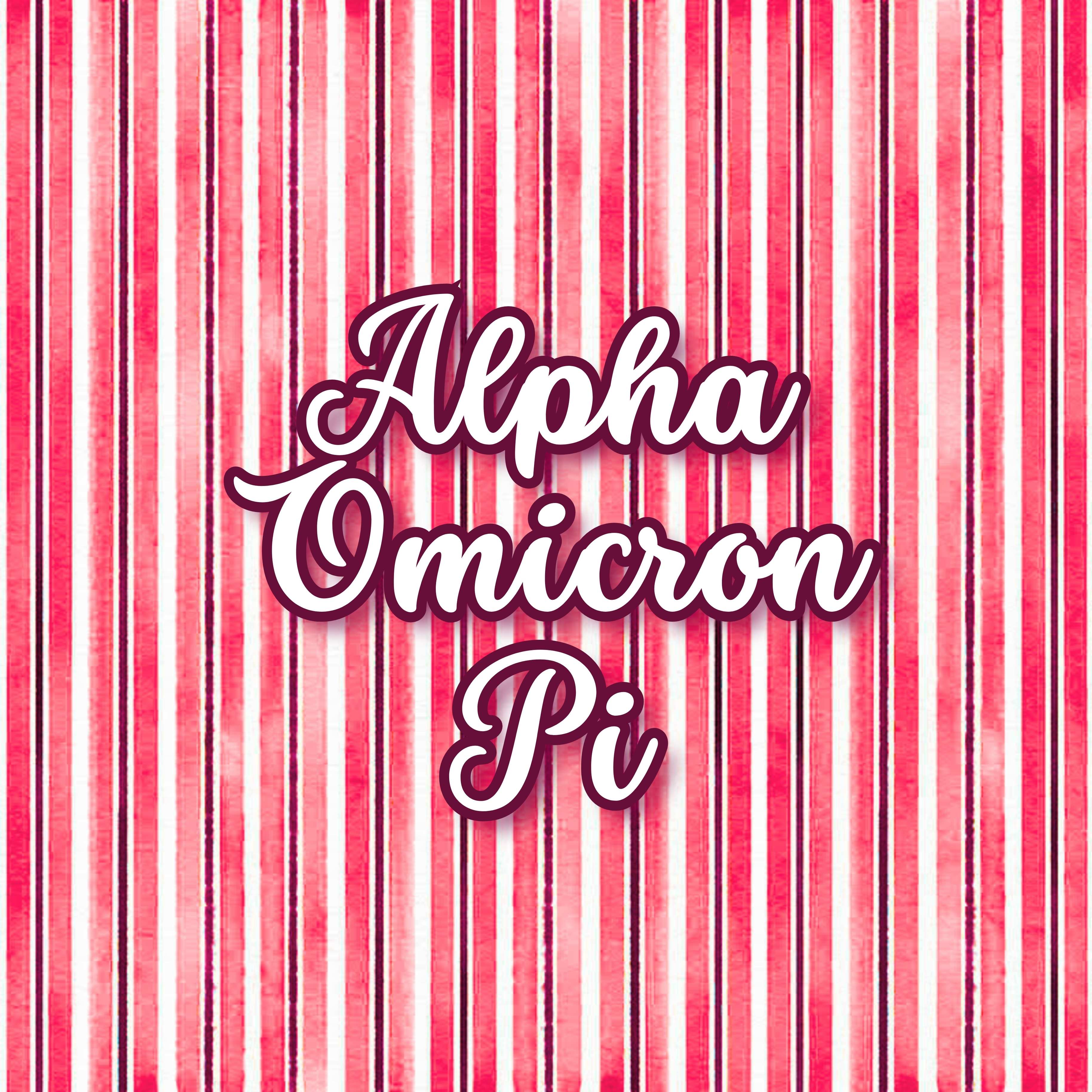 Alpha Omicron Pi Reversible & Interchangeable Trinket Tray