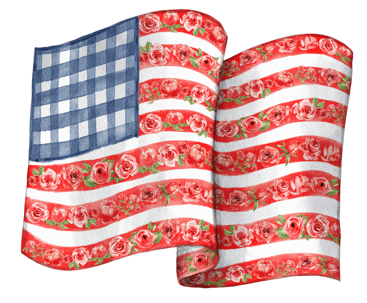 Floral Freedom- Door Hanger