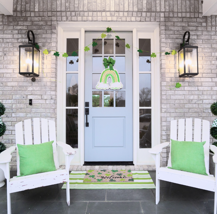 Over the Emerald Rainbow- Door Hanger