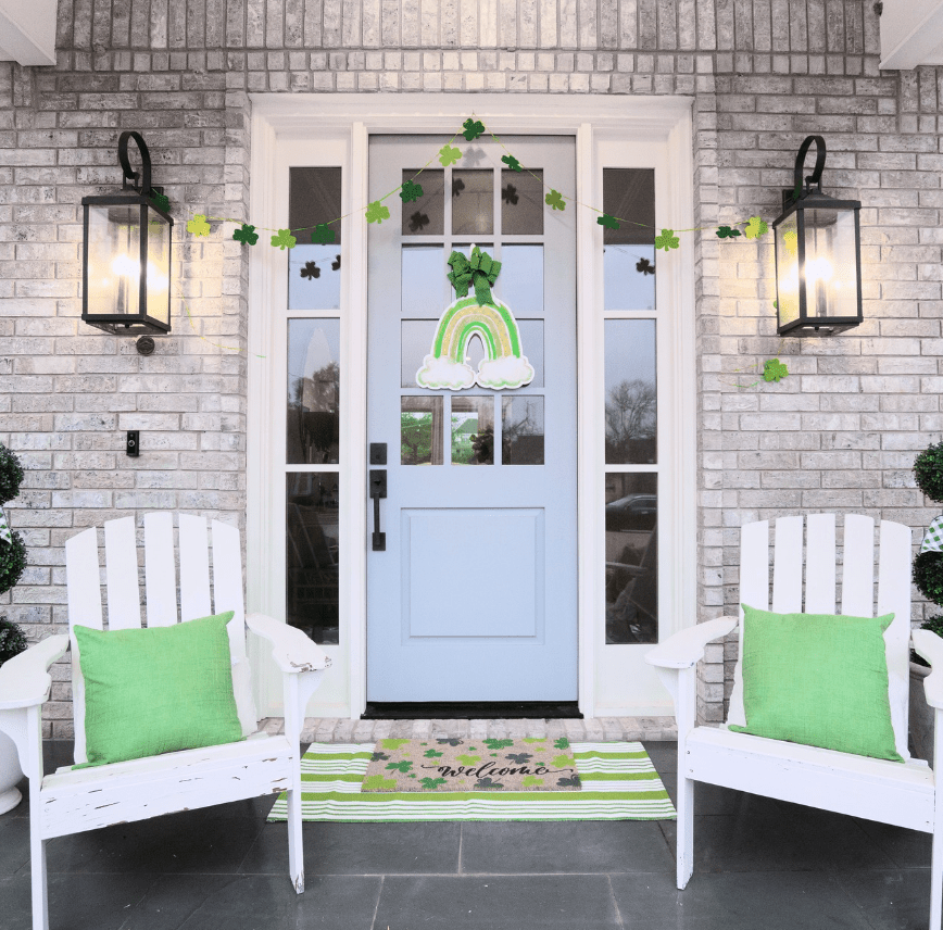 Over the Emerald Rainbow- Door Hanger