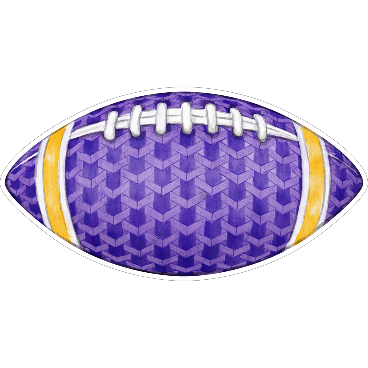 Purple & Gold Football Door Hanger