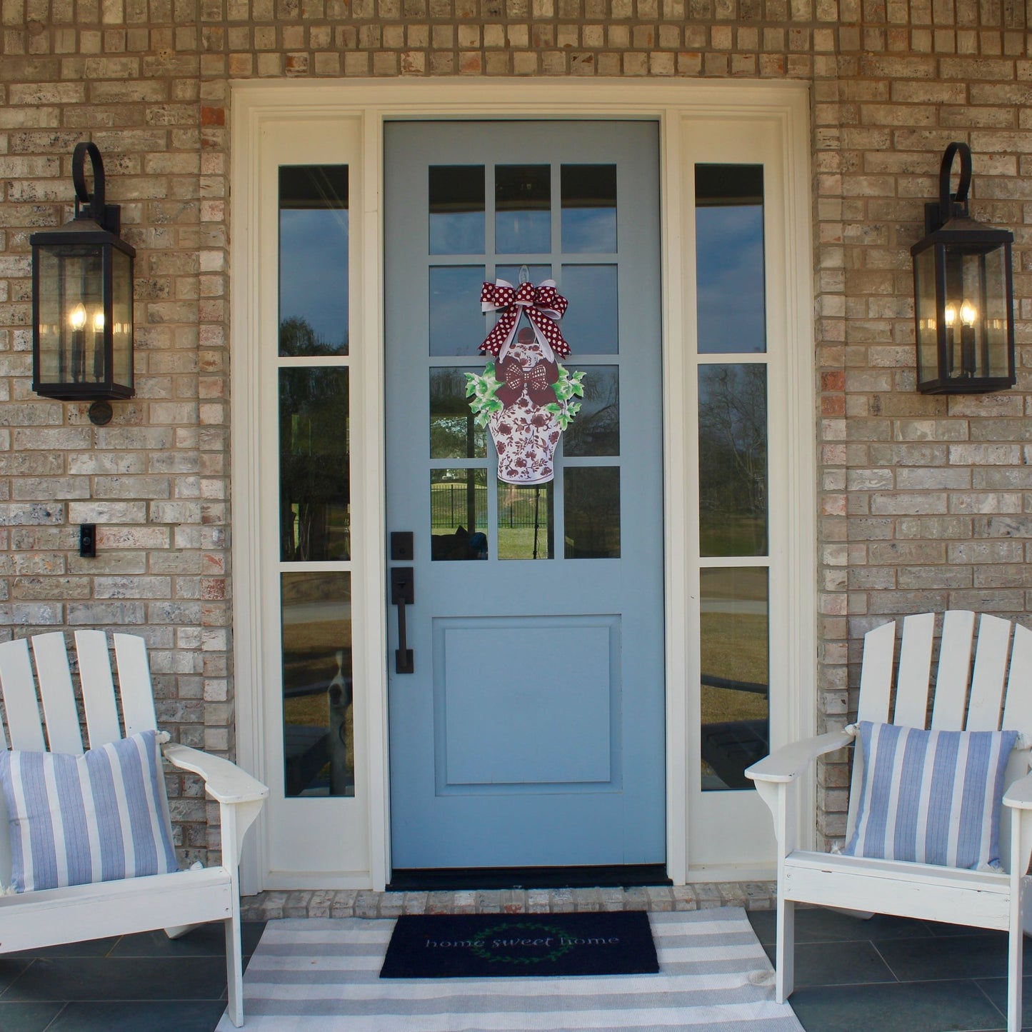 Classic Ginger Jar (Maroon)- Door Hanger