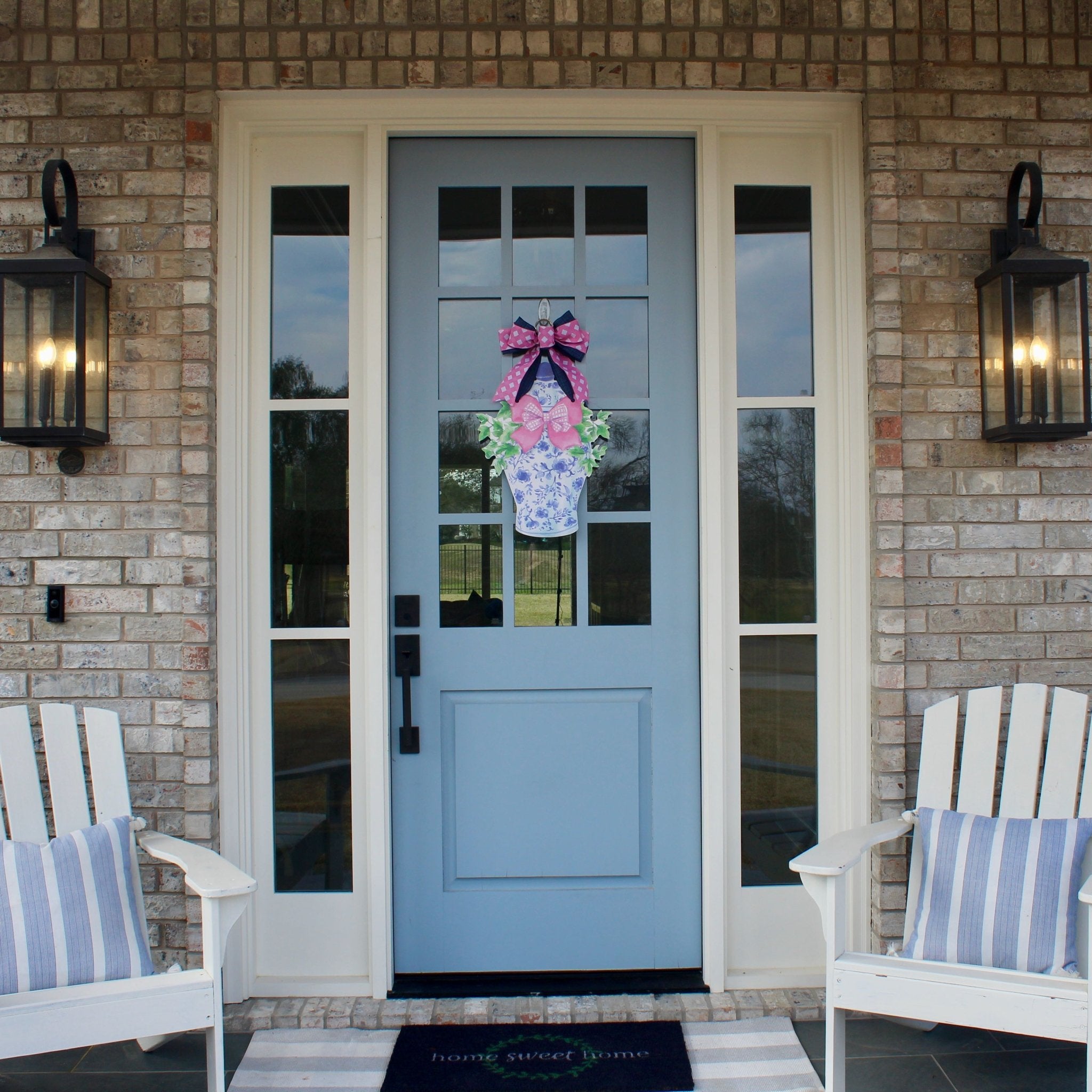 Classic Ginger Jar (Pink) Door Hanger