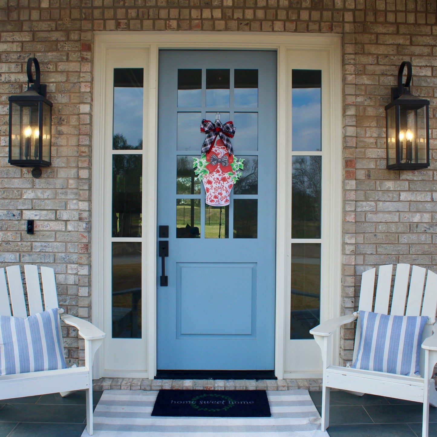 Classic Ginger Jar (Red & Black)- Door Hanger