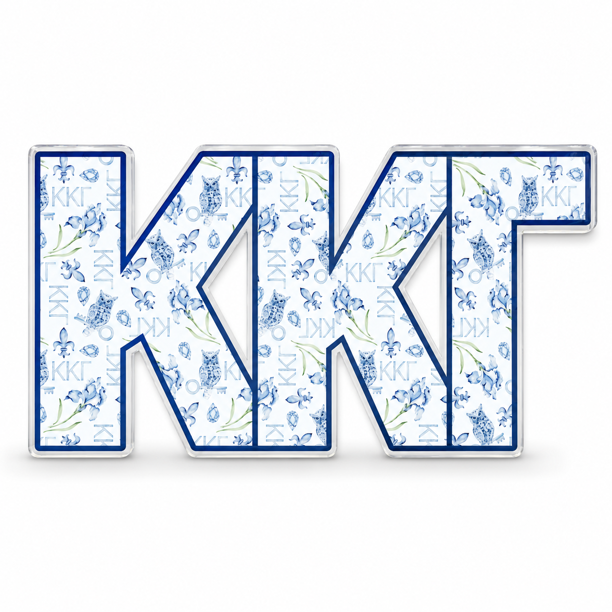 Kappa Kappa Gamma Acrylic Shelf Decor