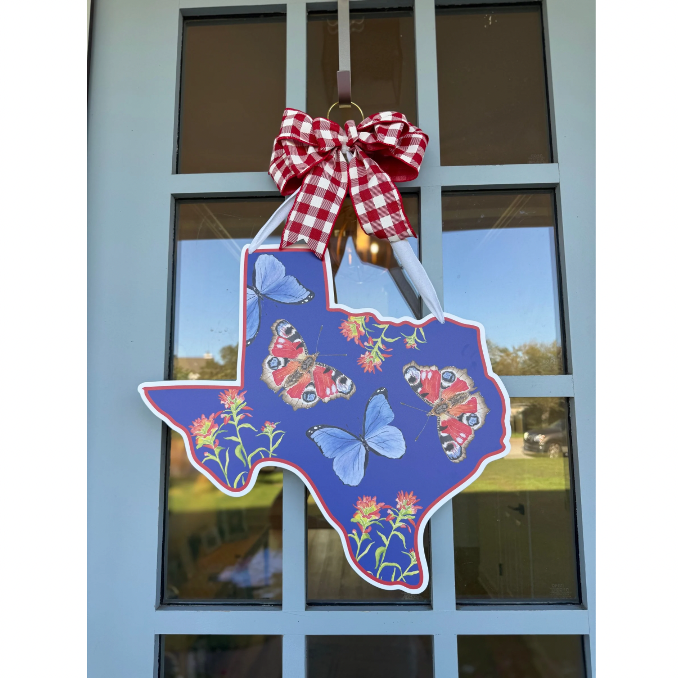 FPE x Catherine Cartie Blue and Red Texas Door Hanger