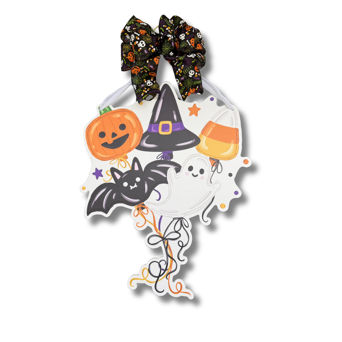 Boo Crew Balloons Door Hanger
