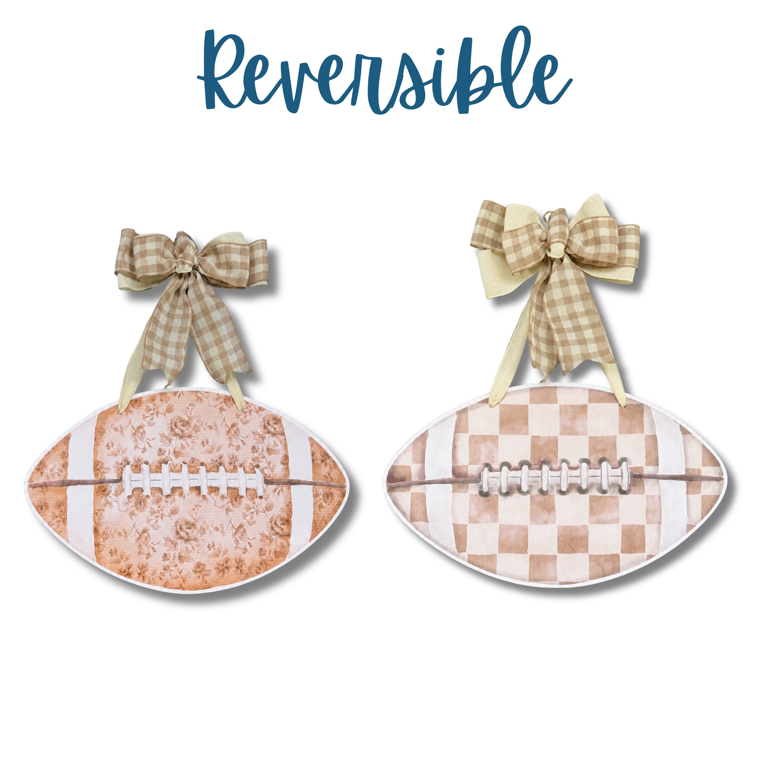 Double Sided Football Door Hanger