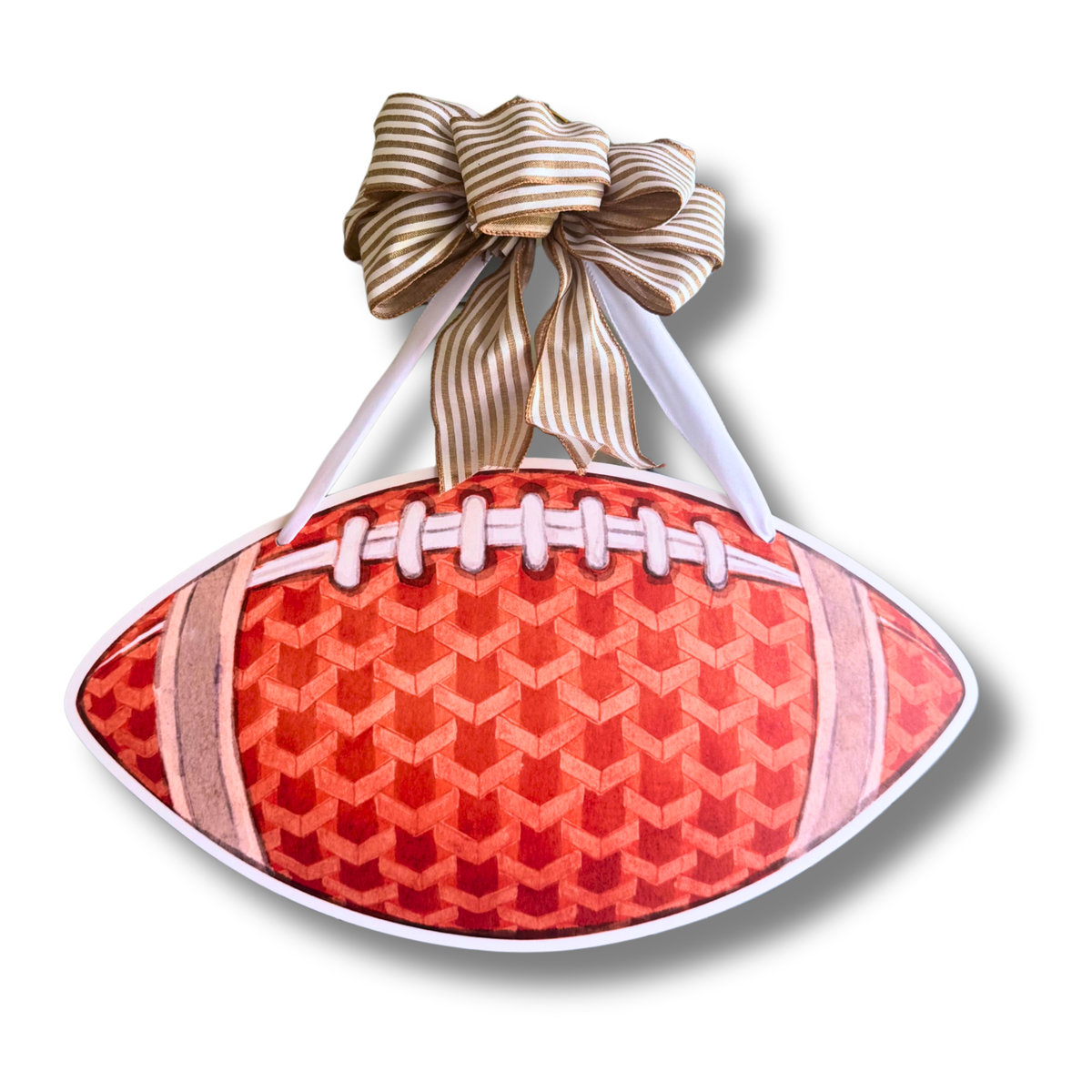 Orange Football Door Hanger
