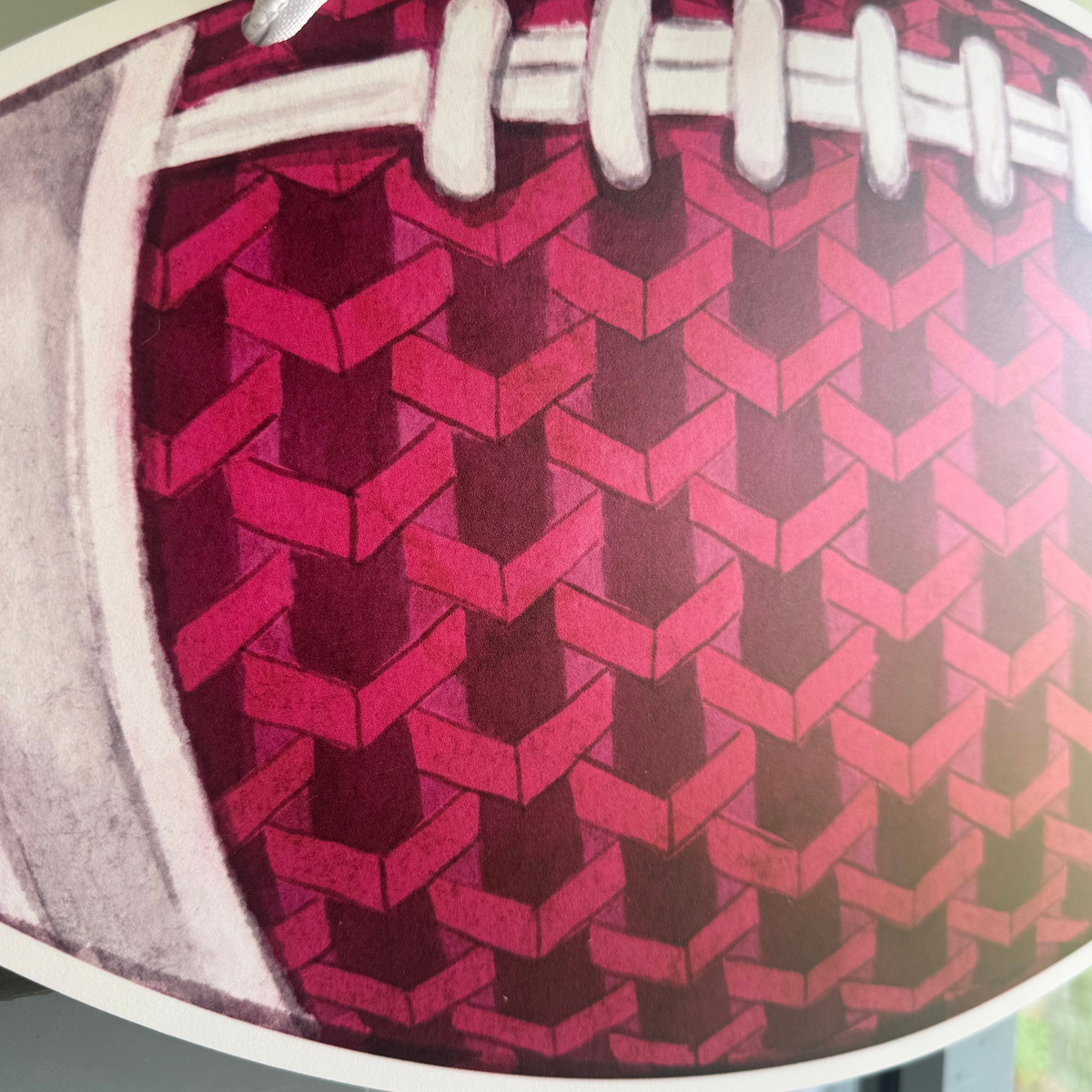 Maroon Football Door Hanger