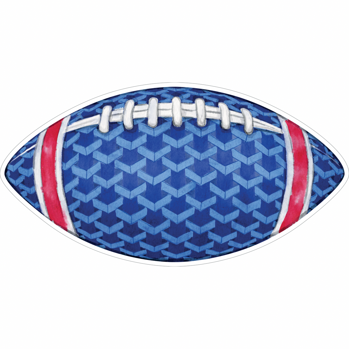 Royal Blue Football Garden Stake