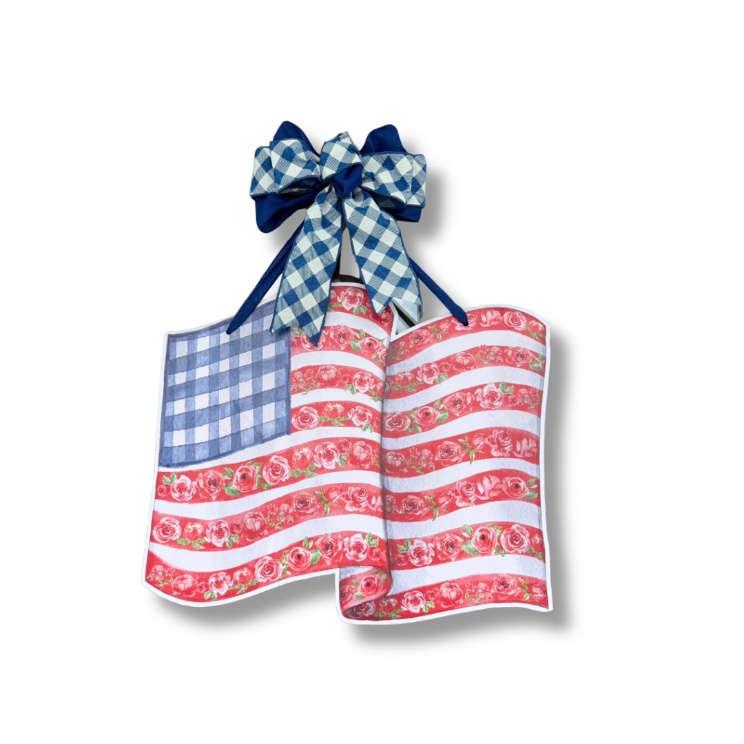 Floral Freedom Door Hanger