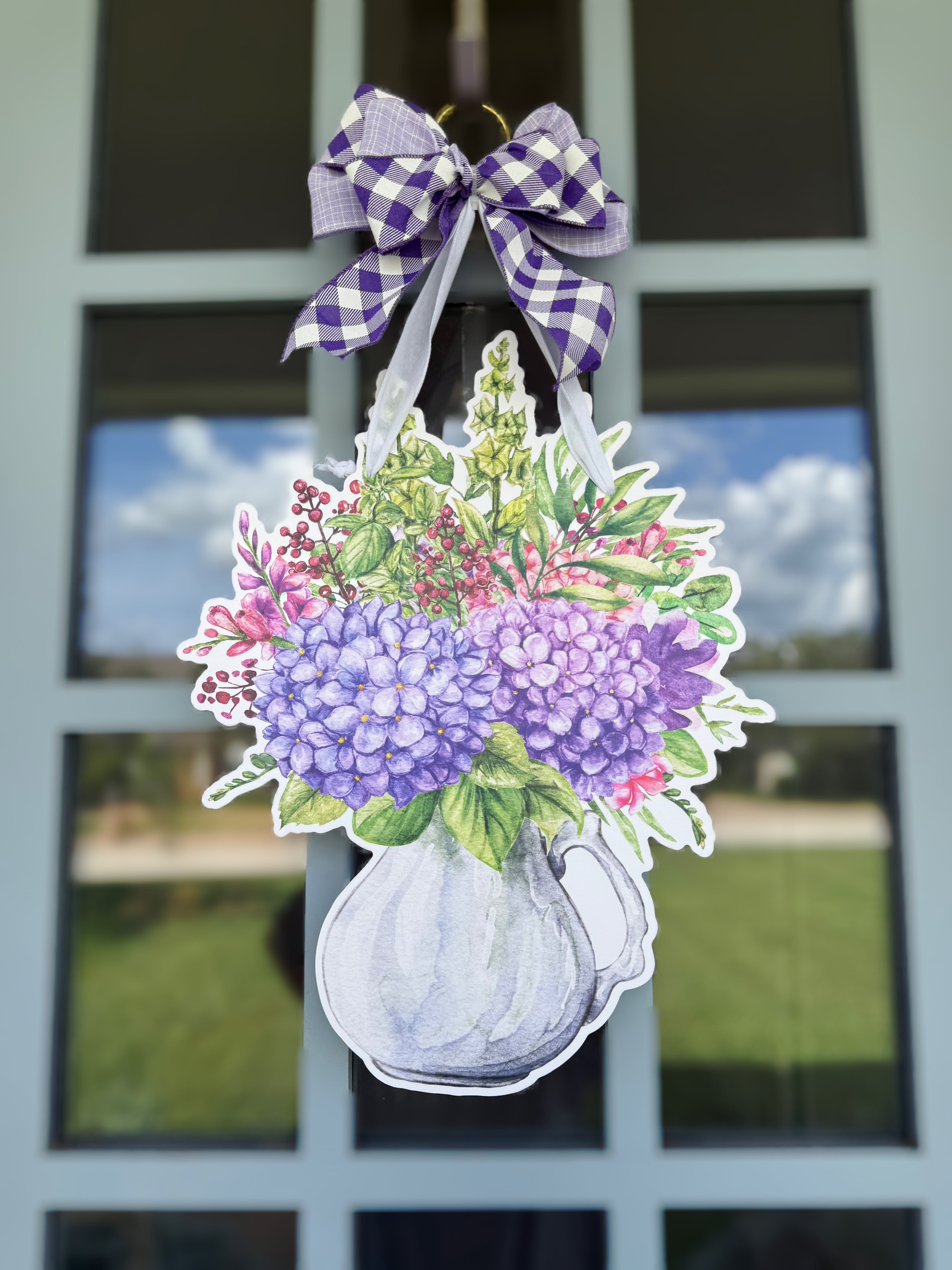 Hydrangea Harvest Door Hanger