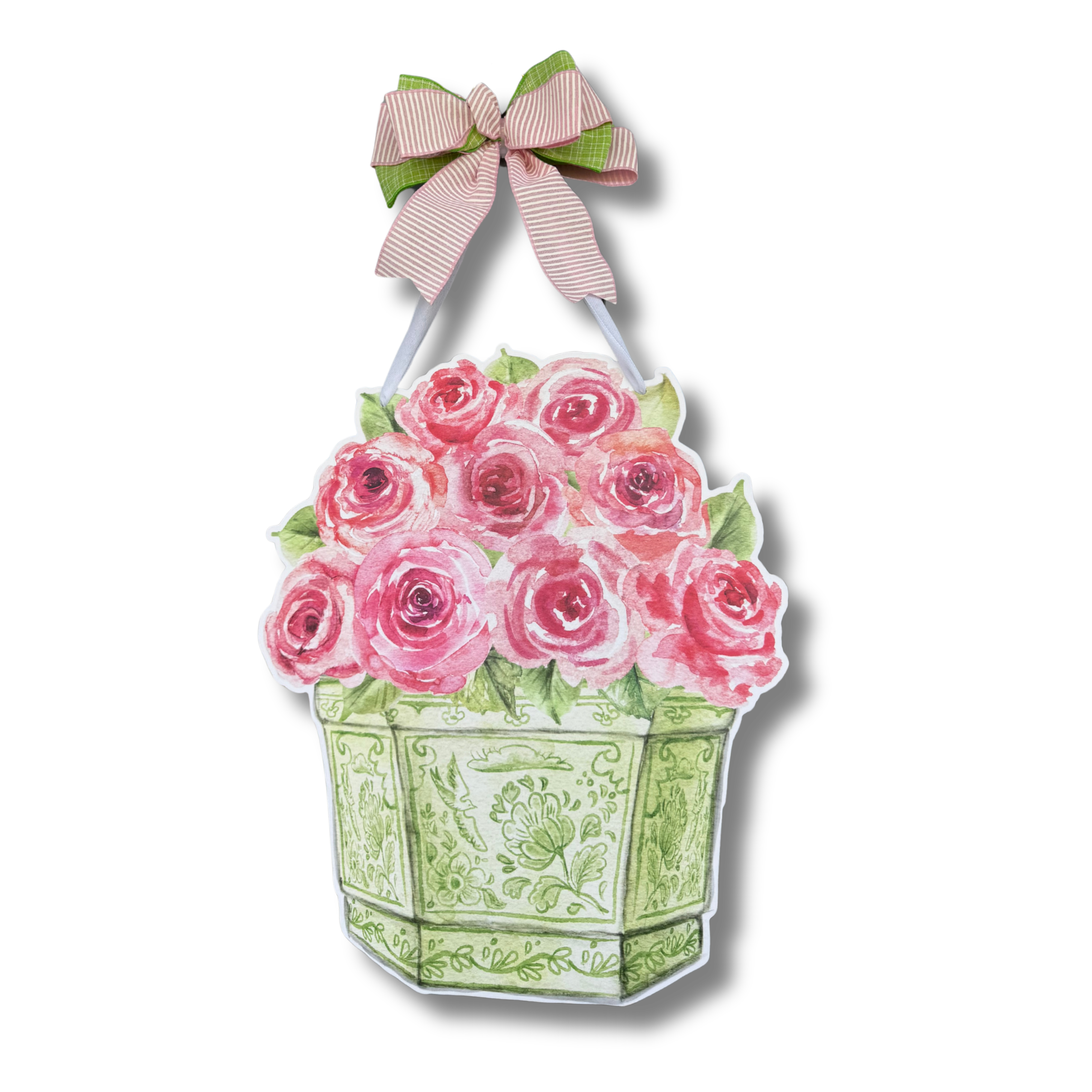 Garden Party Roses Door Hanger