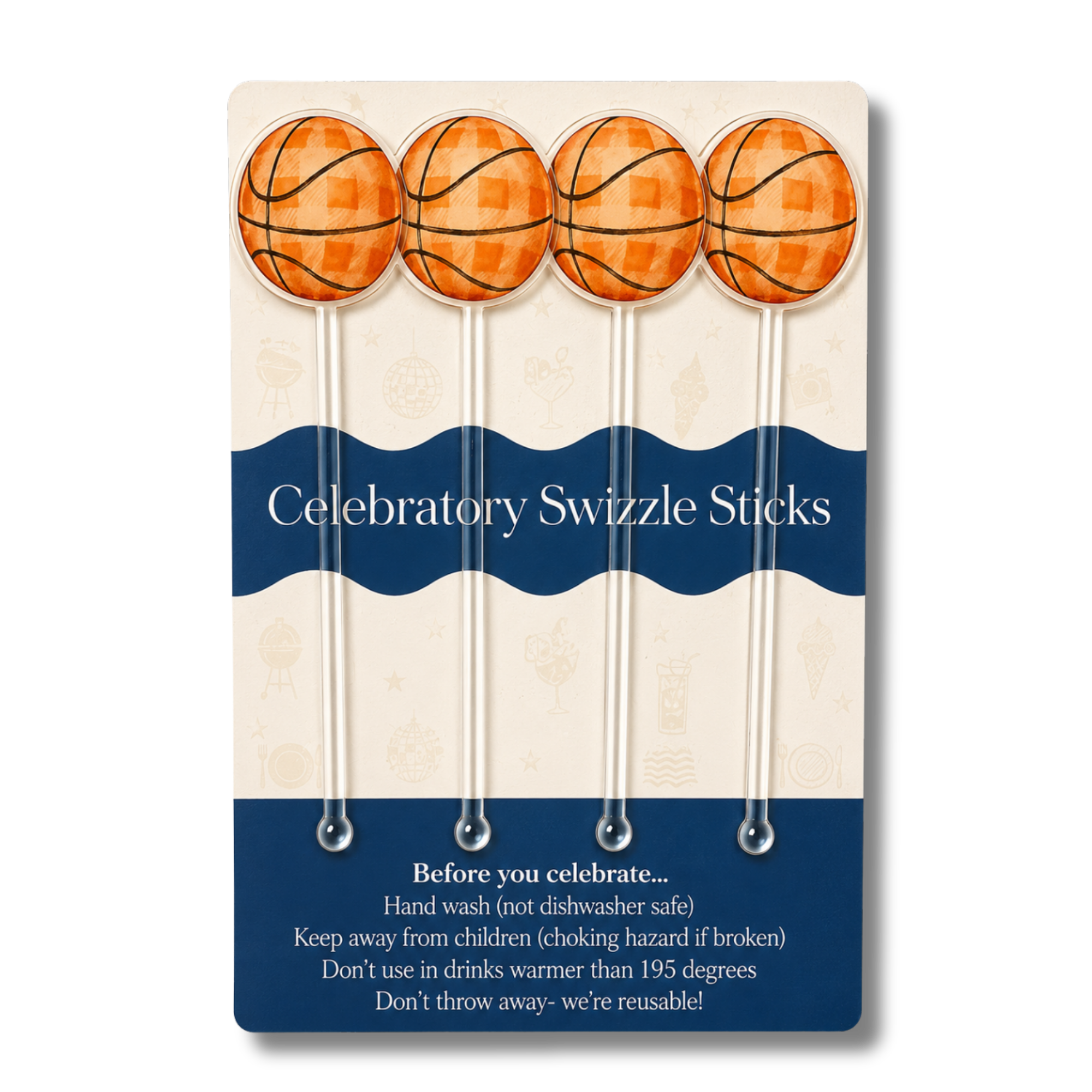 Basketball Swizzle Sticks (Sale)