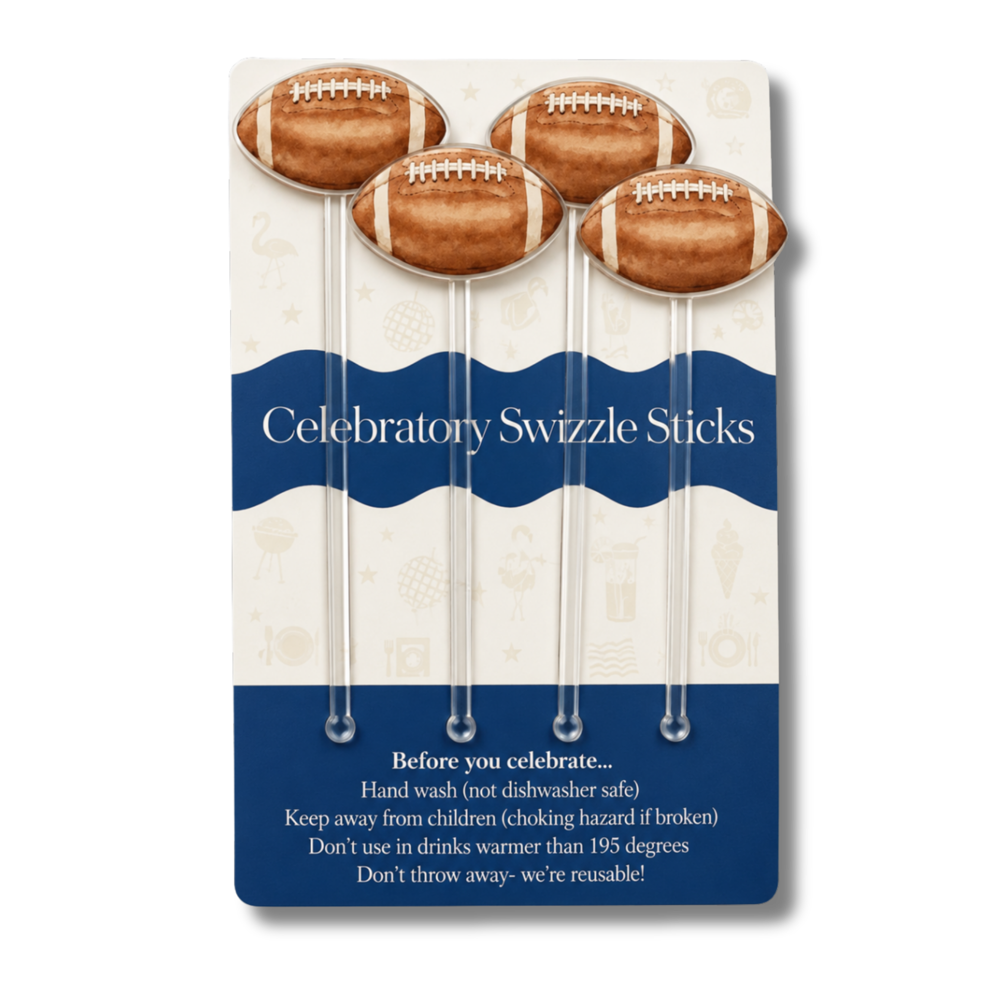 Football Swizzle Sticks (Sale)