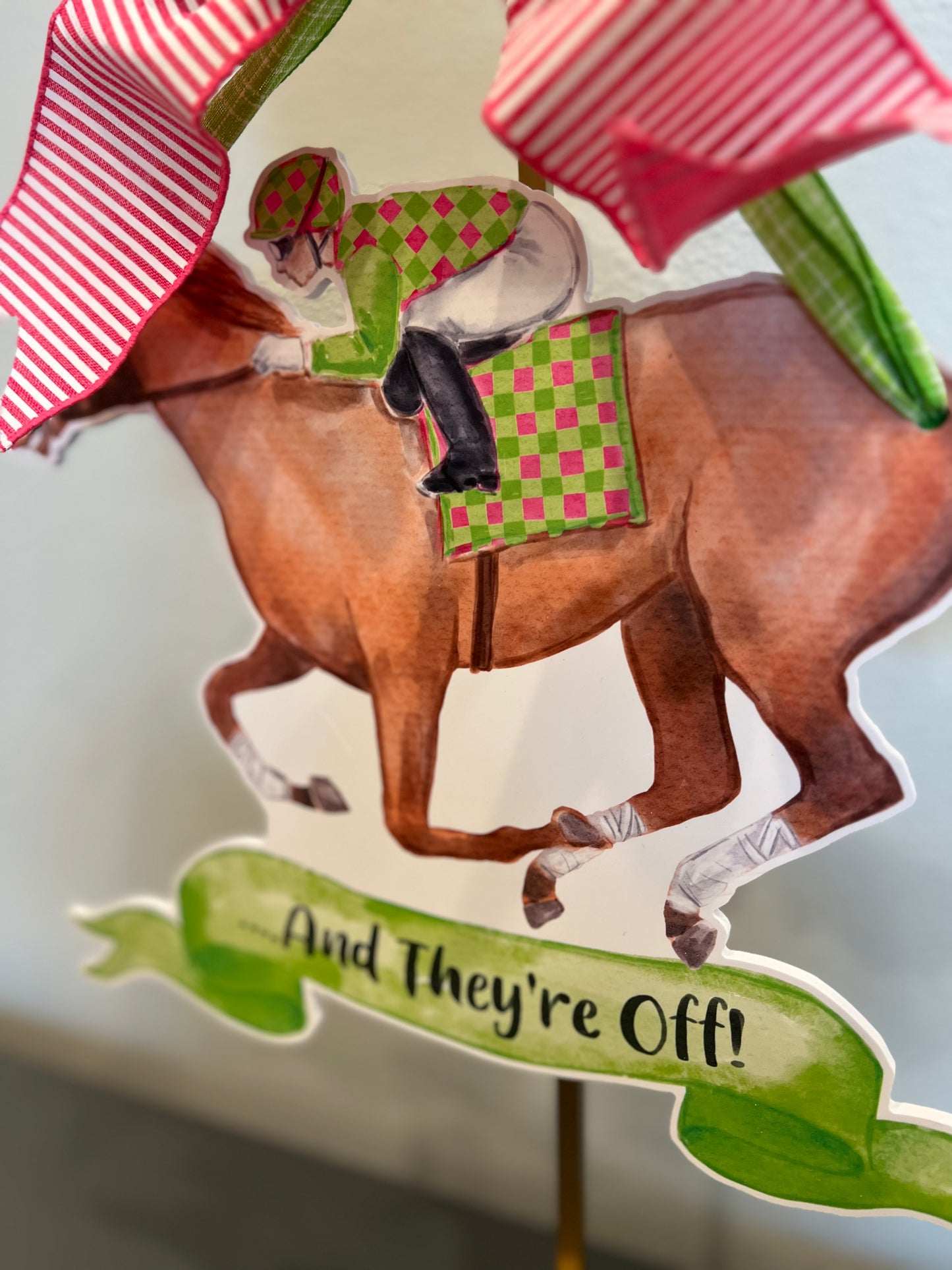 Mini “And they’re off” Door Hanger (Warehouse Sale)
