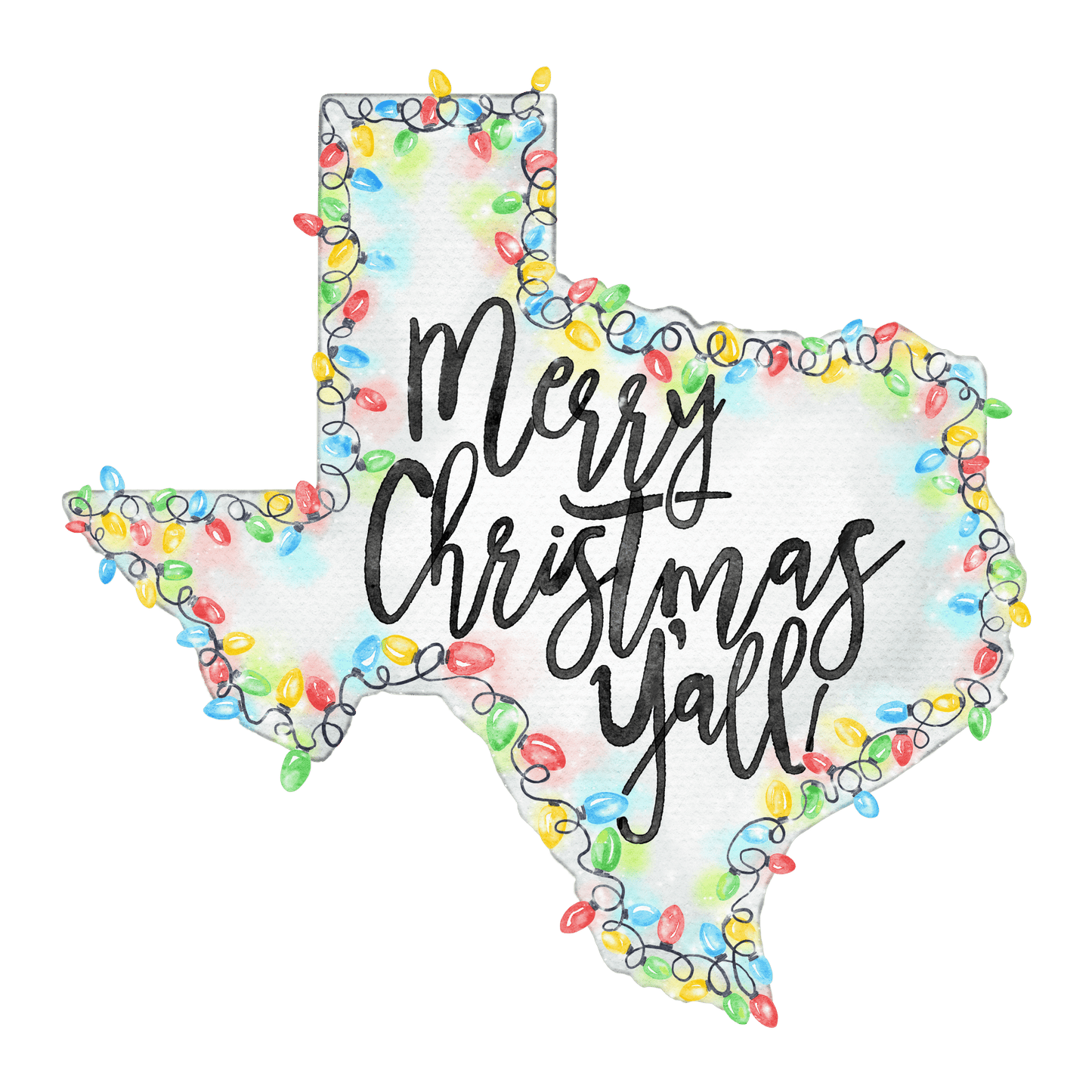 Merry Christmas Y'all- Door Hanger (Ships Nov 3)
