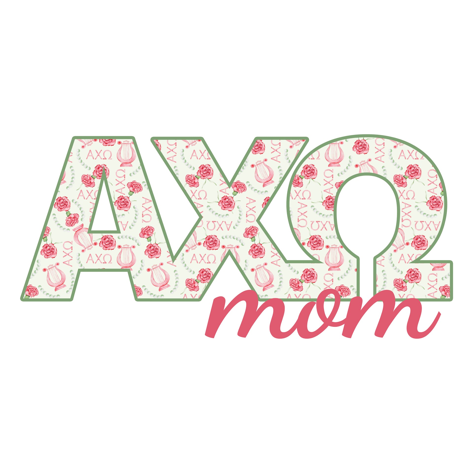 Alpha Chi Omega Mom Garden Stake