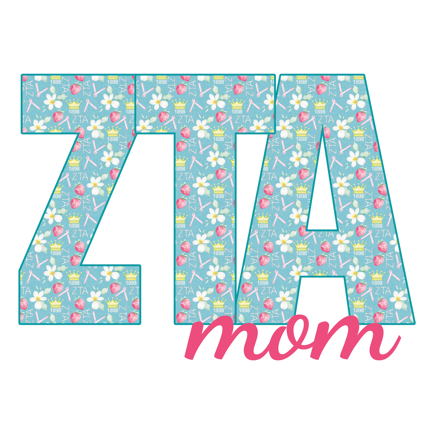 Zeta Mom Garden Stake