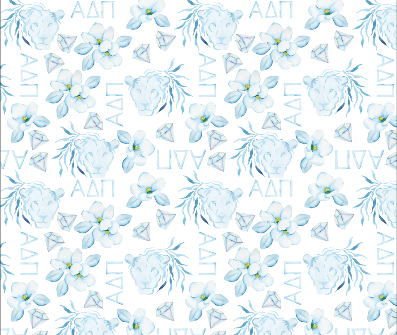 Alpha Delta Pi Acrylic Shelf Decor